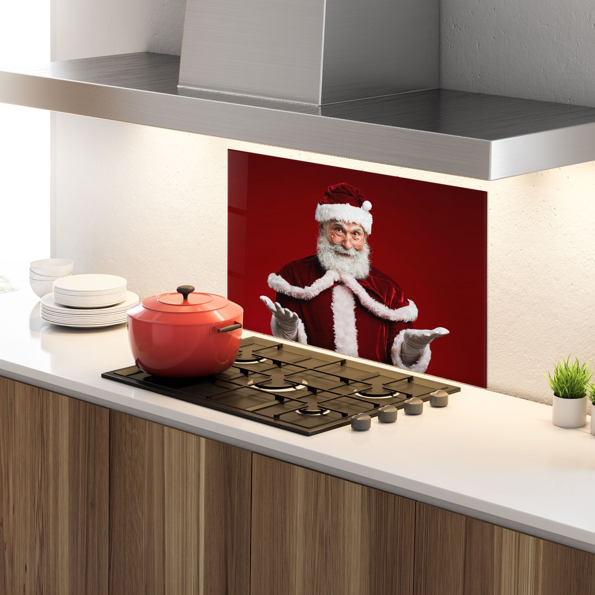 Santa Welcoming You mockup 4