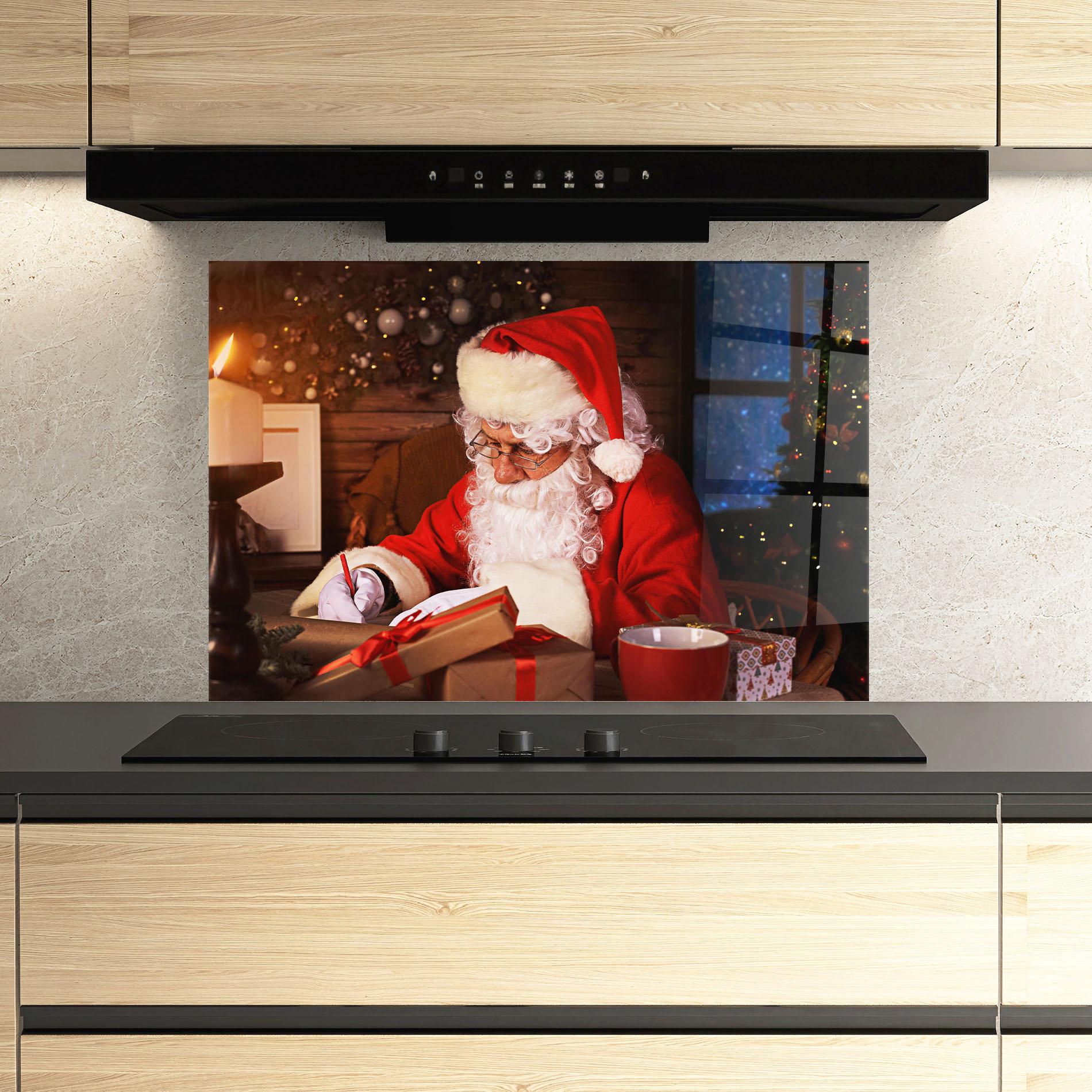 Стъклен панел за кухня Answering Christmas Letters mockup 3