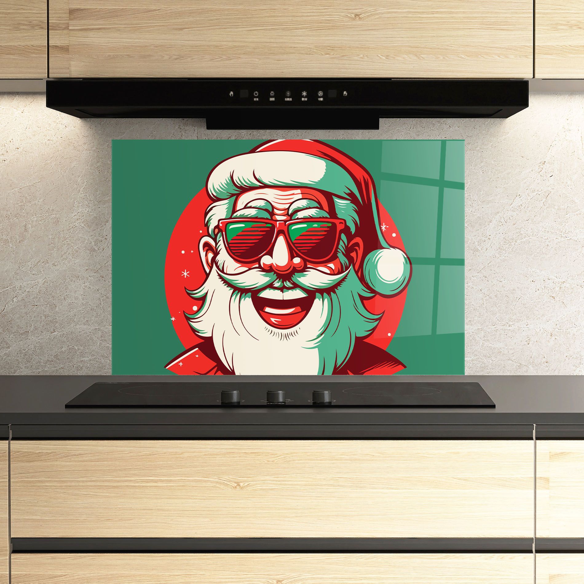Crazy Smile Santa mockup 3