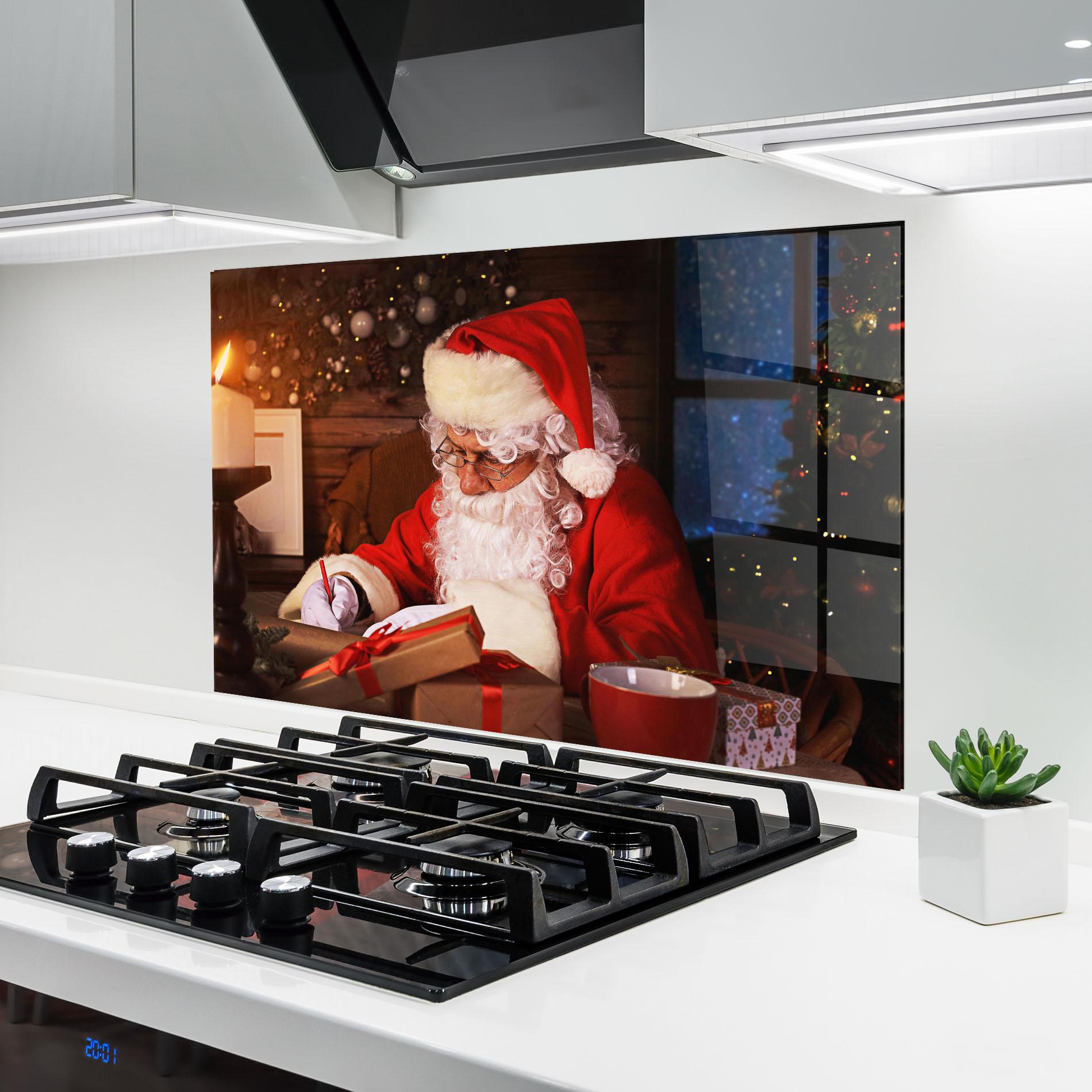 Стъклен панел за кухня Answering Christmas Letters mockup 6