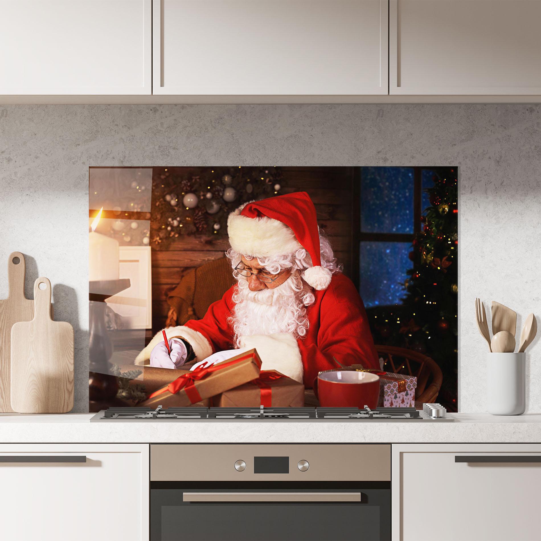 Стъклен панел за кухня Answering Christmas Letters mockup 7