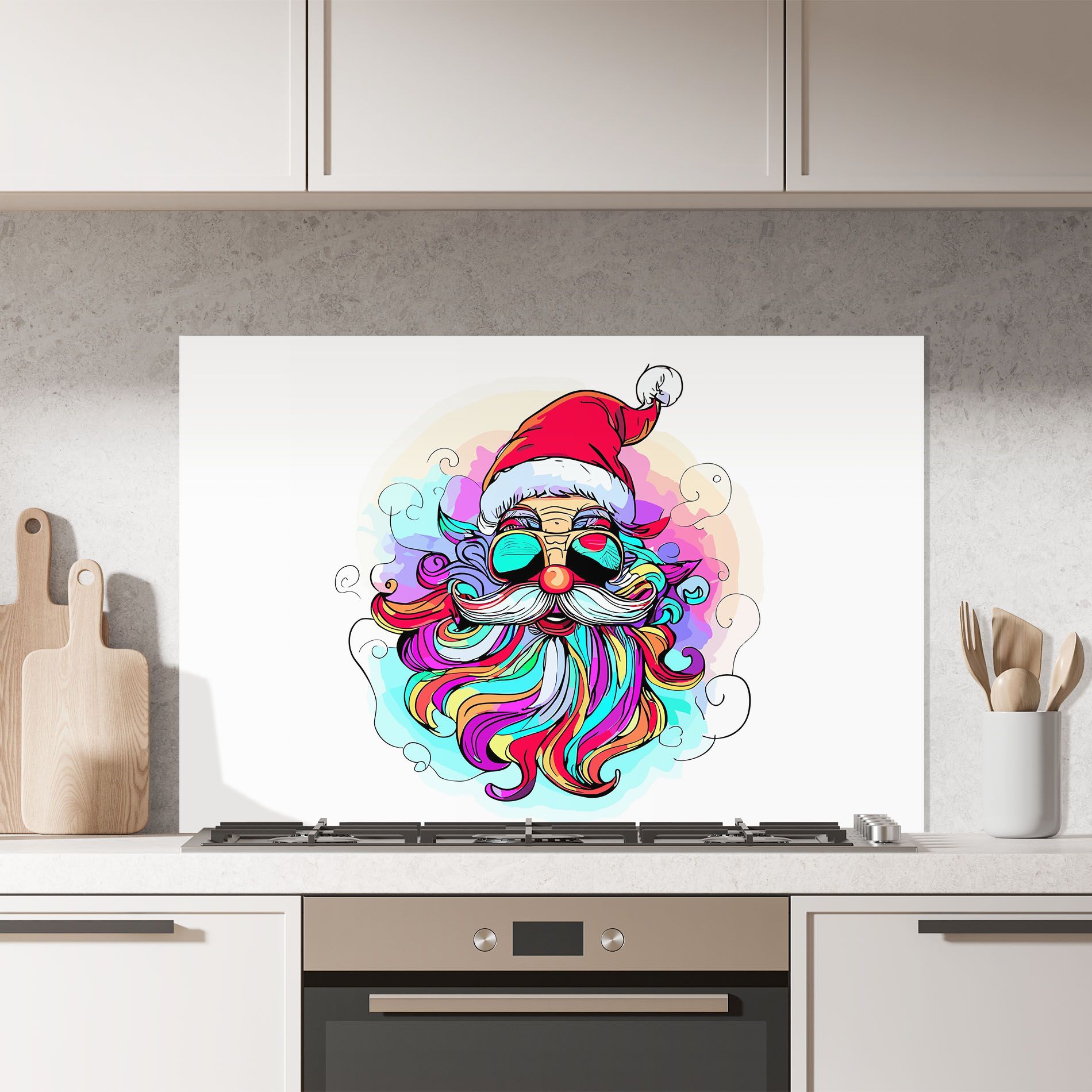 Colorful Santa mockup 7