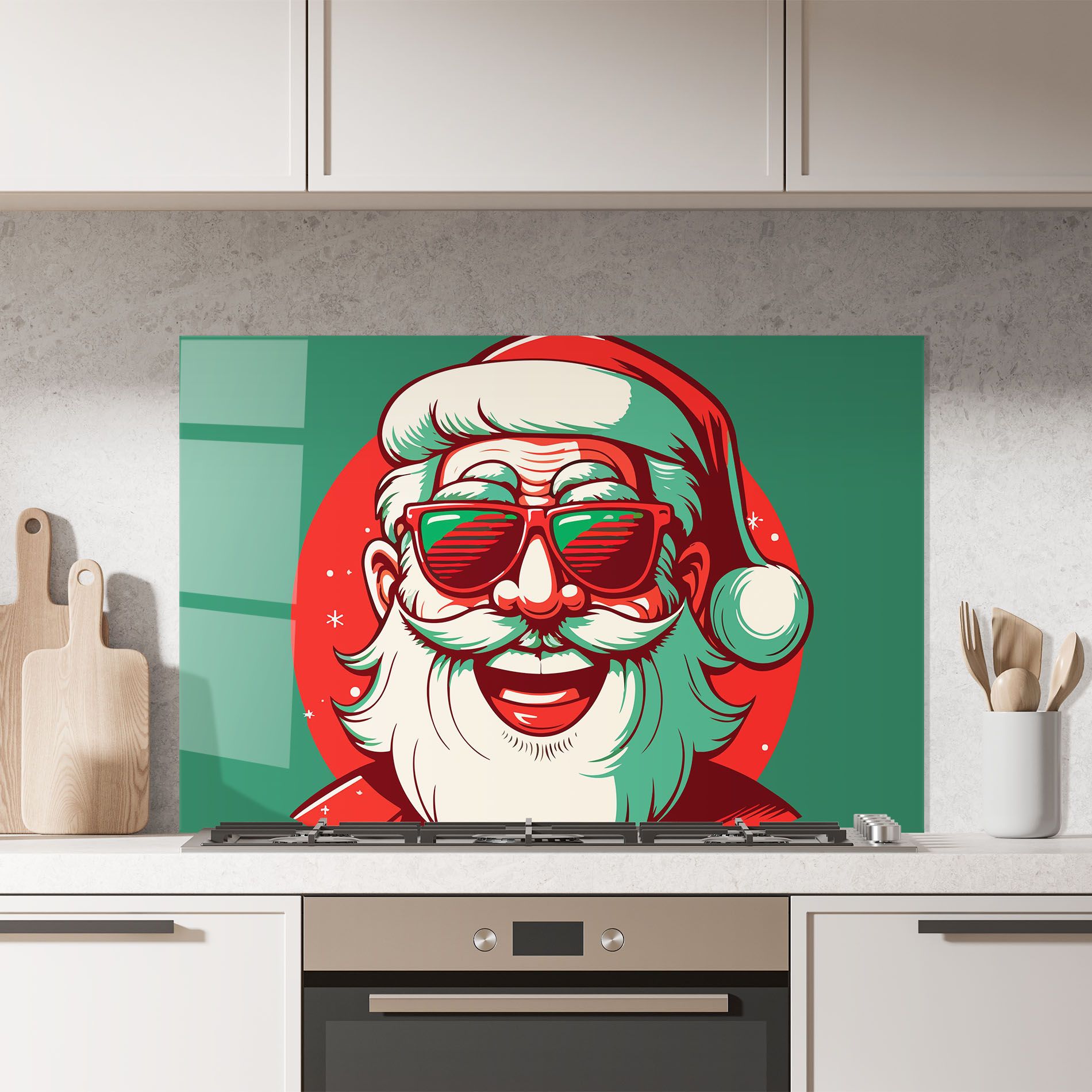 Crazy Smile Santa mockup 7