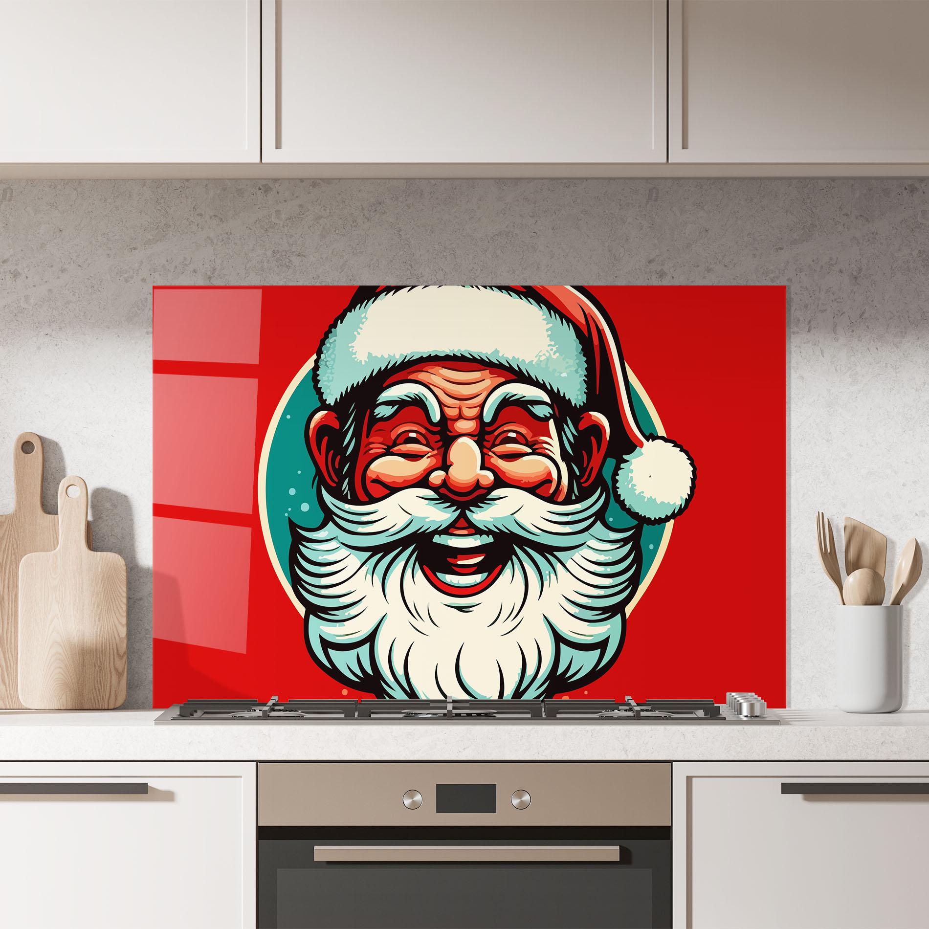 Стъклен панел за кухня Crazy Smile mockup 7