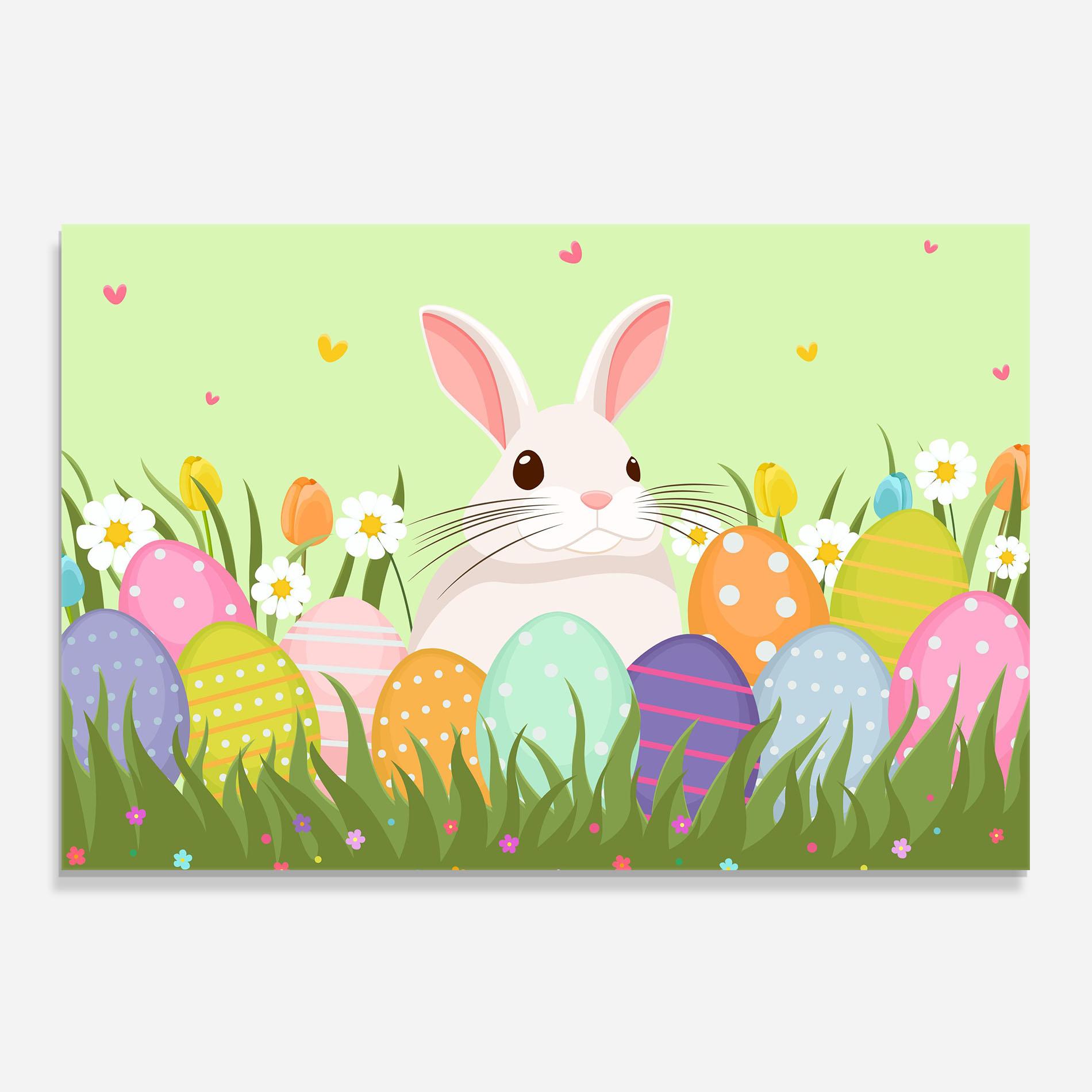 Стъклен панел за кухня Friendly Rabbit mockup 0