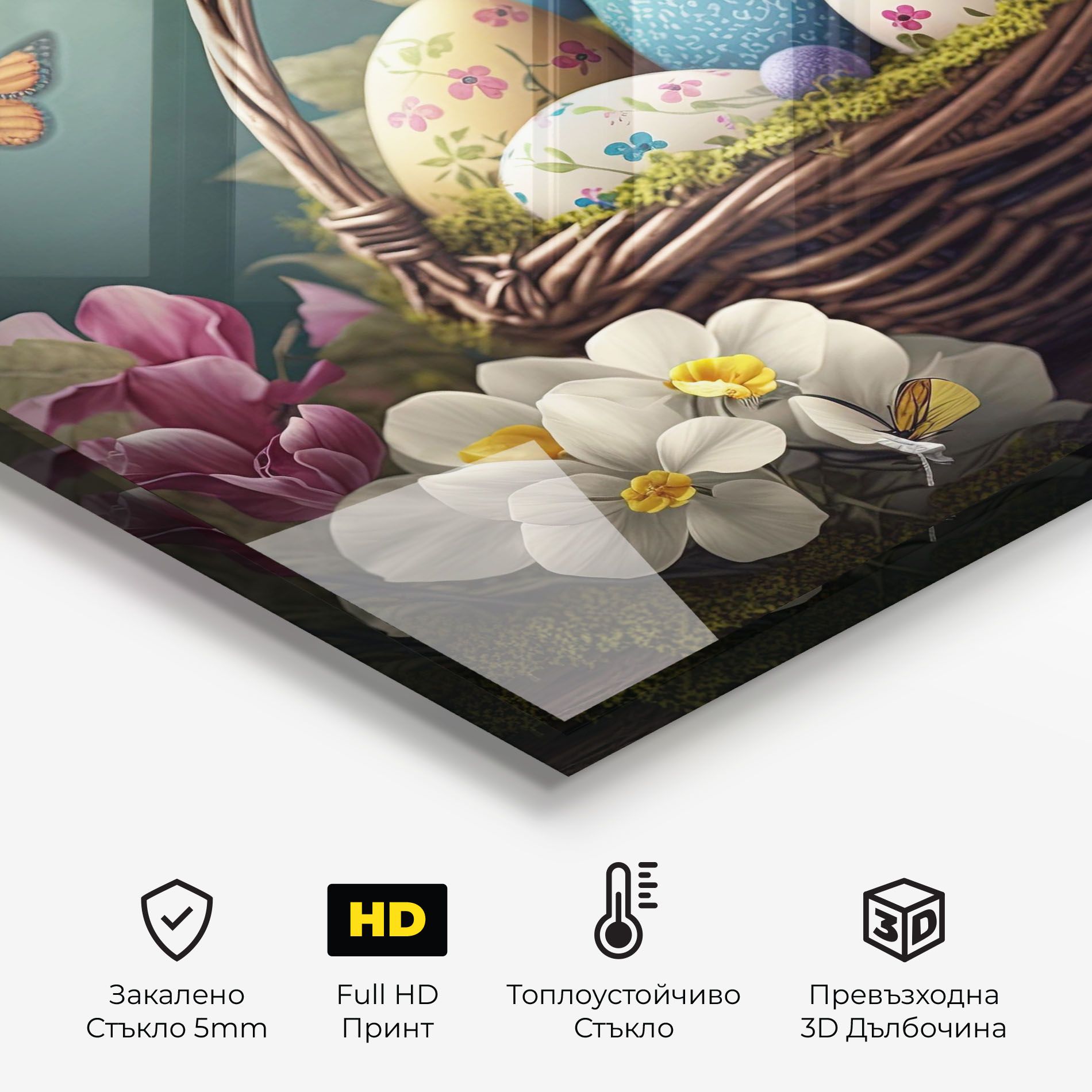 Easter Eggs Butterfly mockup 2