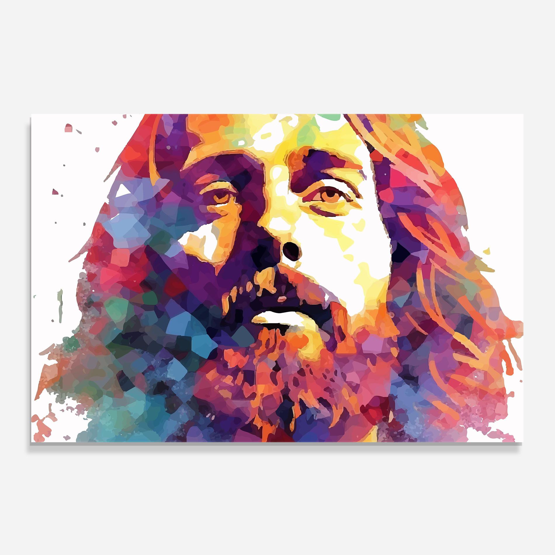 Colorful Light Jesus mockup 0