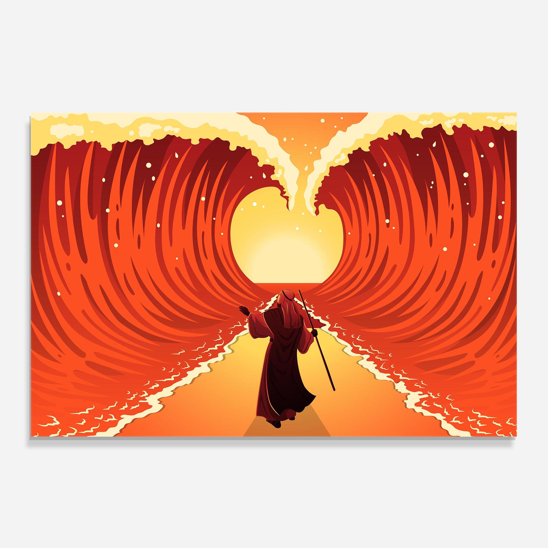 Стъклен панел за кухня Moses mockup 0