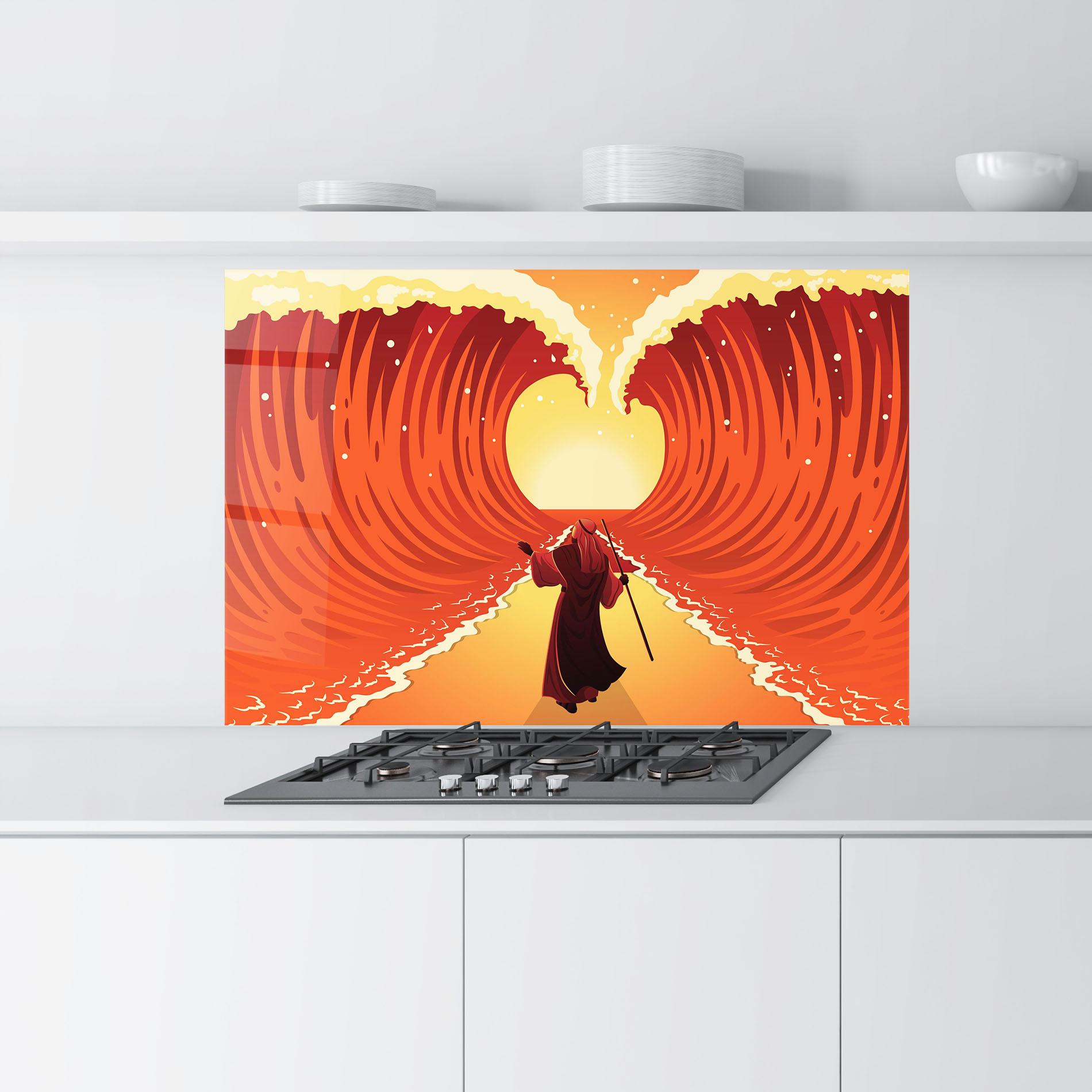 Стъклен панел за кухня Moses mockup 9