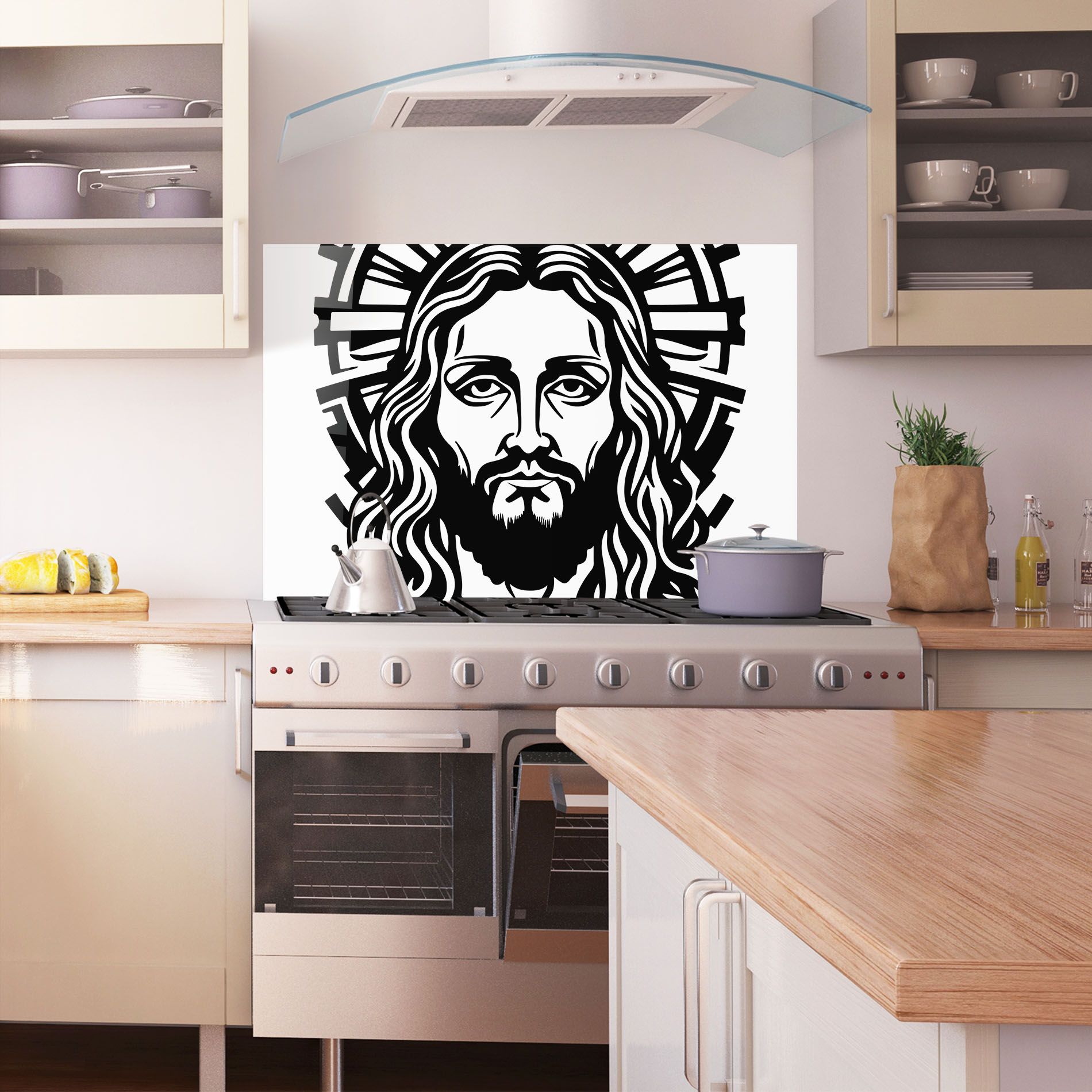 Black Line Jesus mockup 1