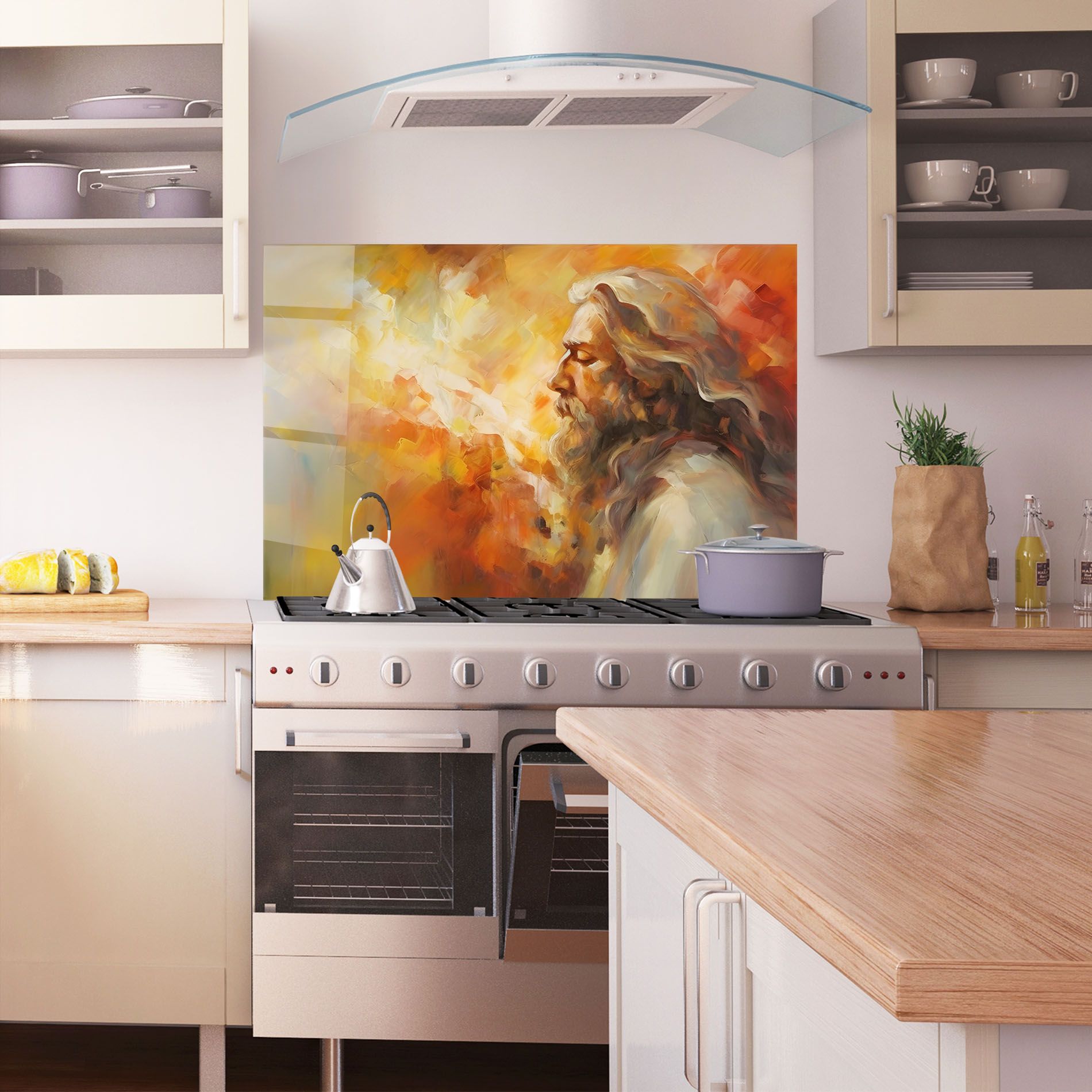 Christ Oil Painting mockup 1