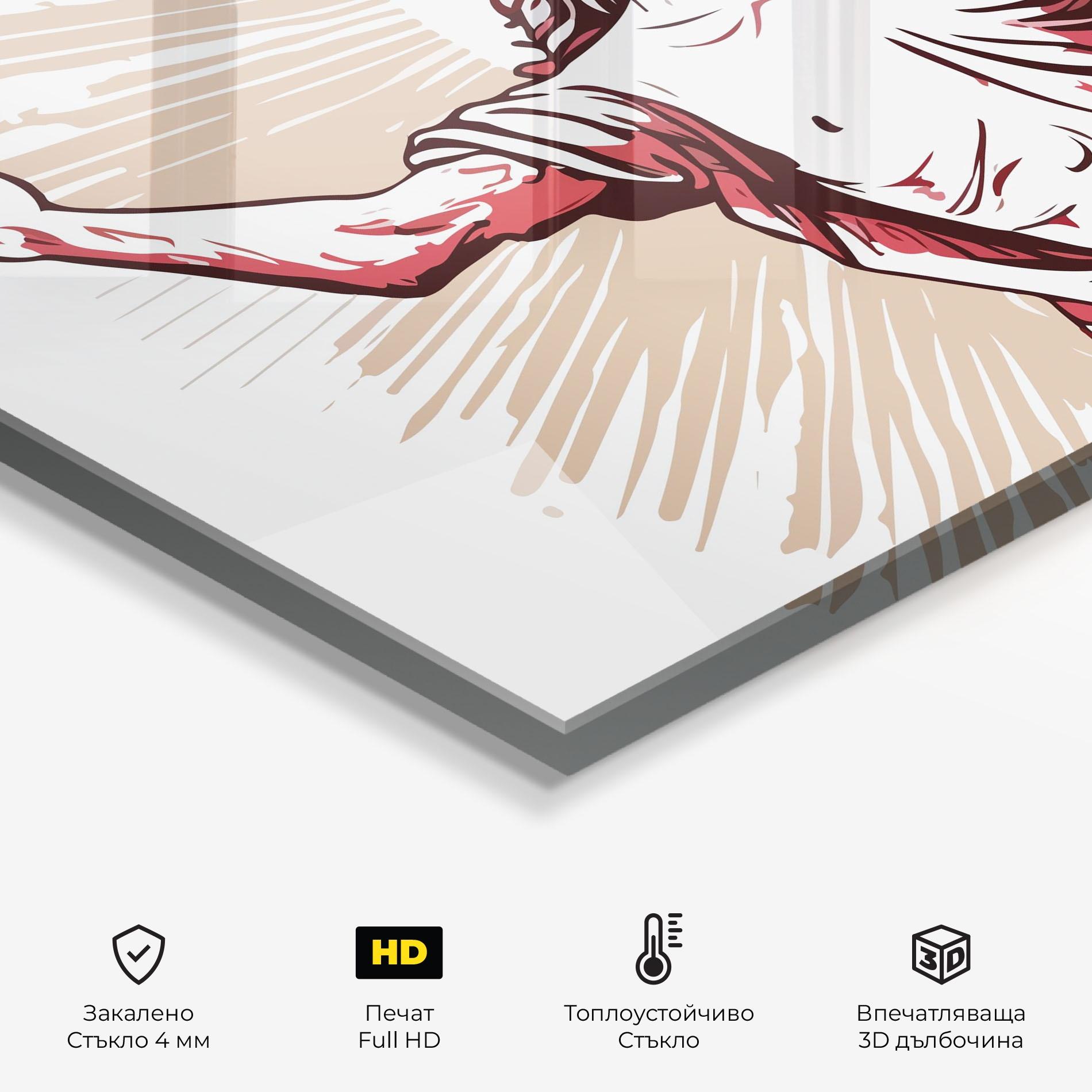 Стъклен панел за кухня Artistic Jesus mockup 2