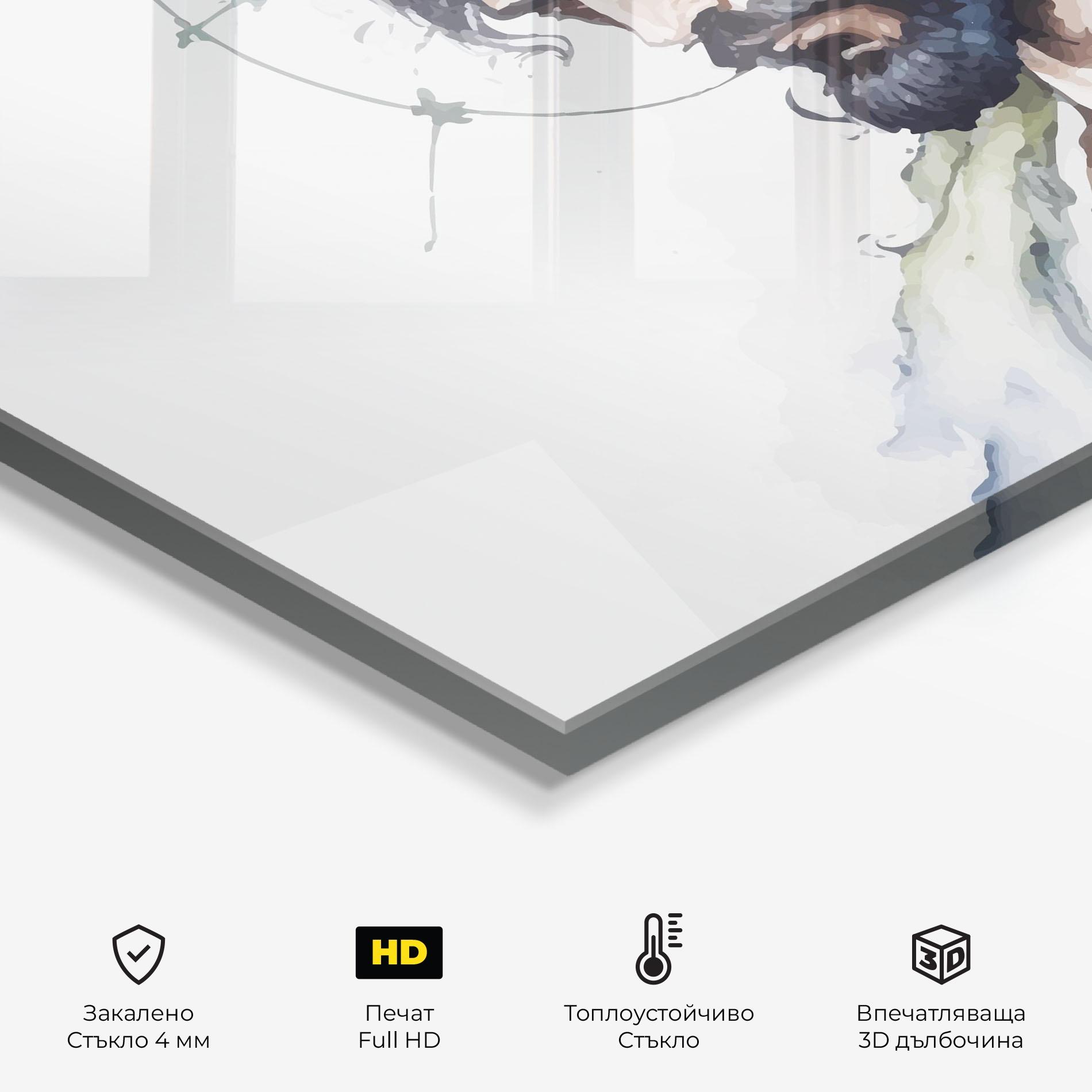 Стъклен панел за кухня Jesus Art mockup 2