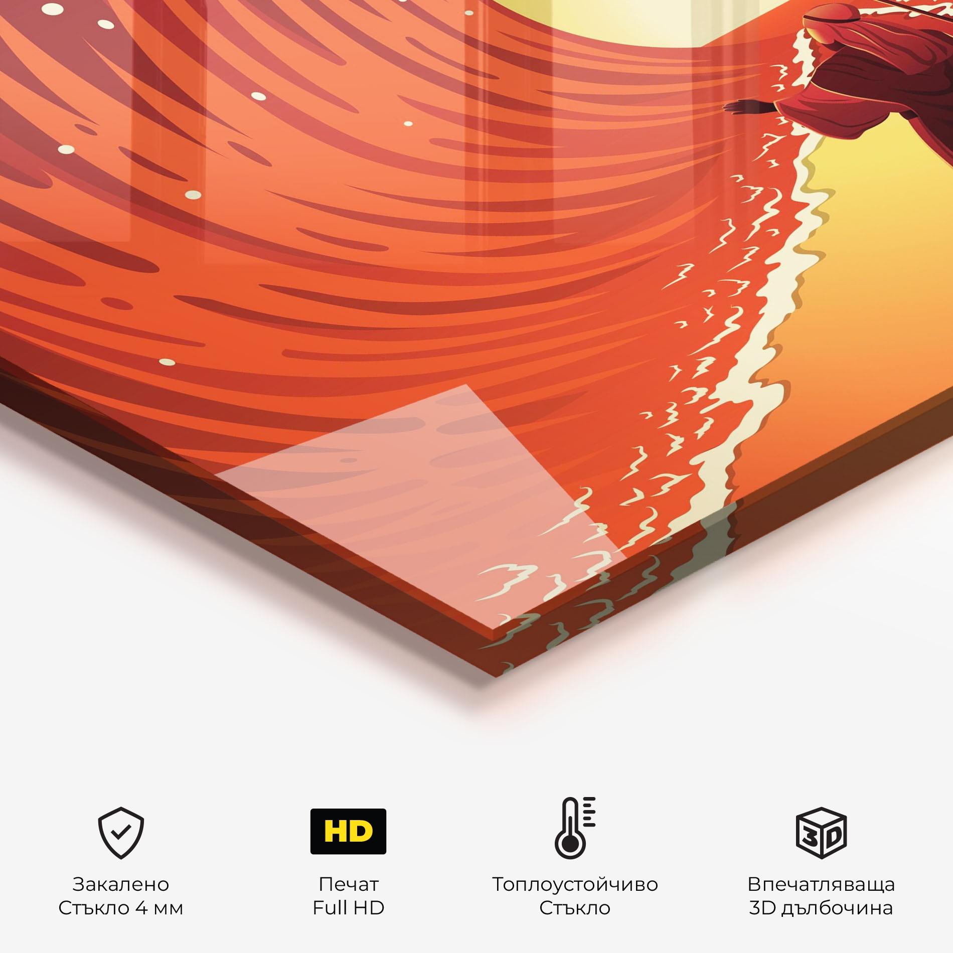 Стъклен панел за кухня Moses mockup 2