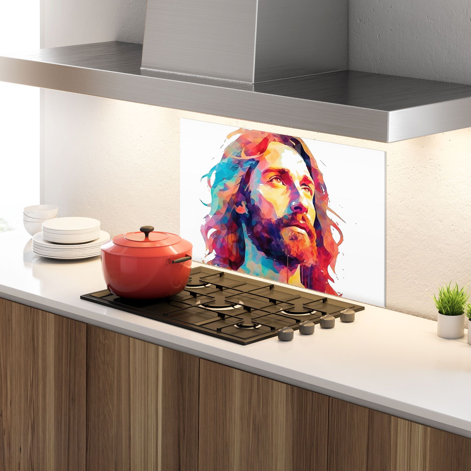 Colorful Jesus mockup 4
