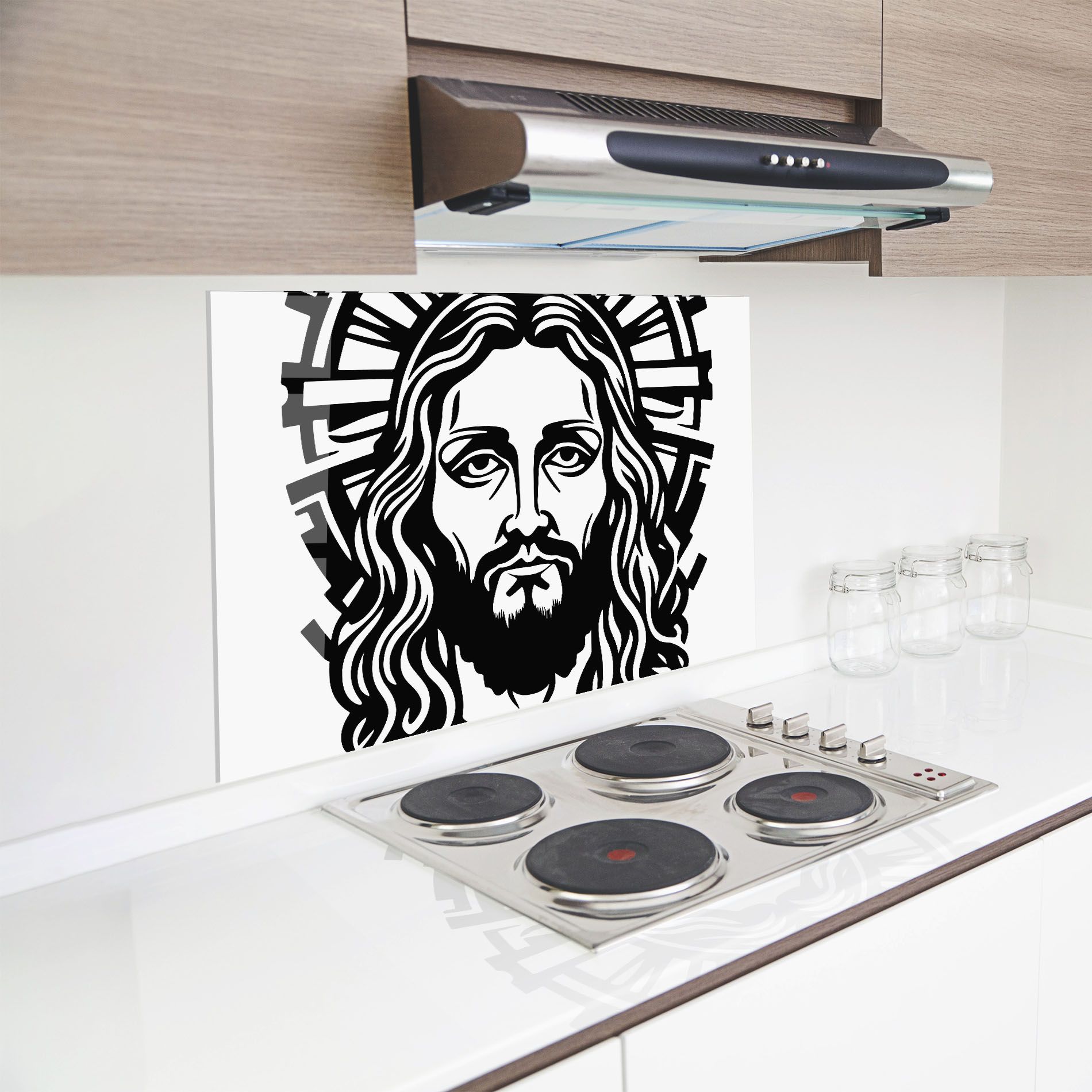 Black Line Jesus mockup 8