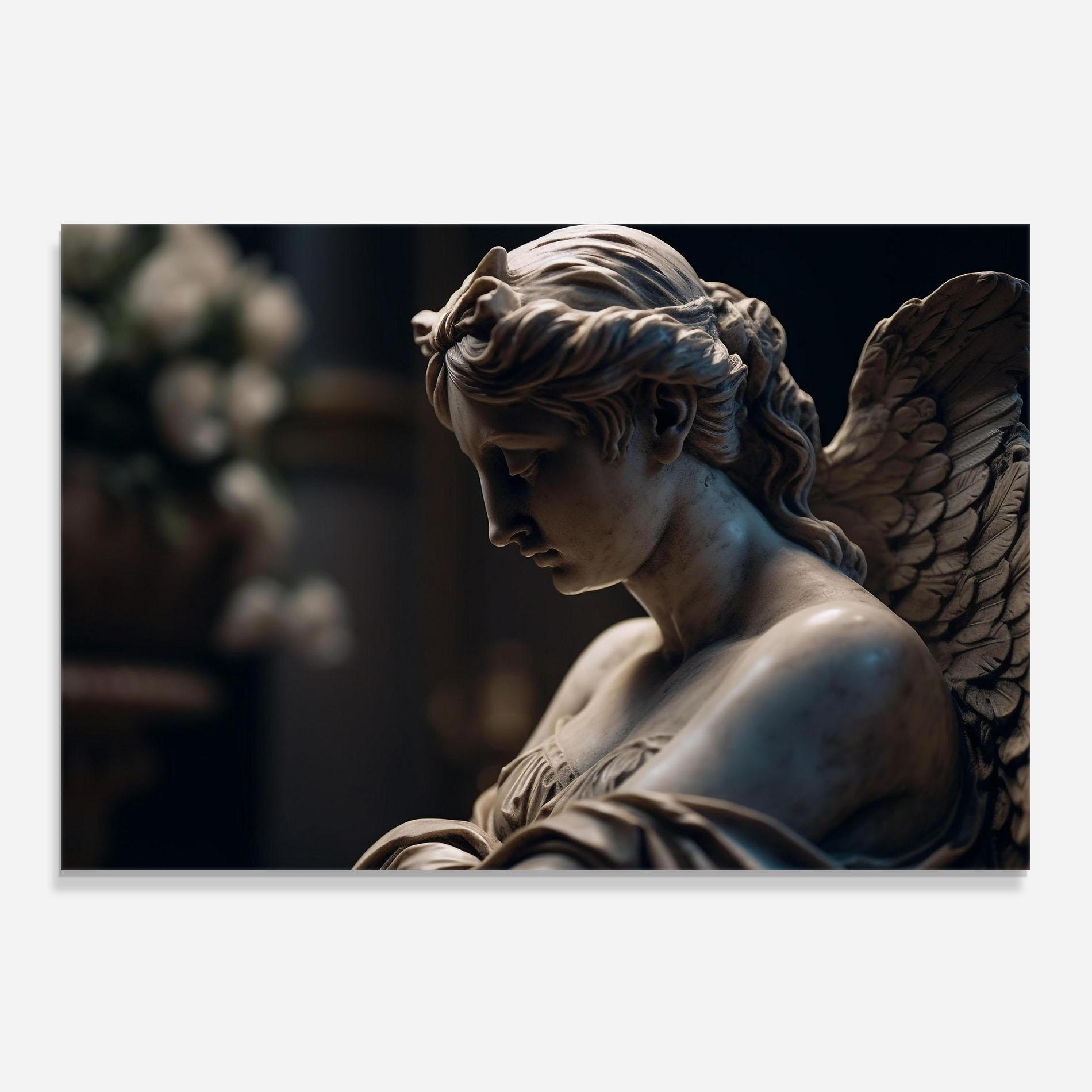 Стъклен панел за кухня Praying Woman mockup 0