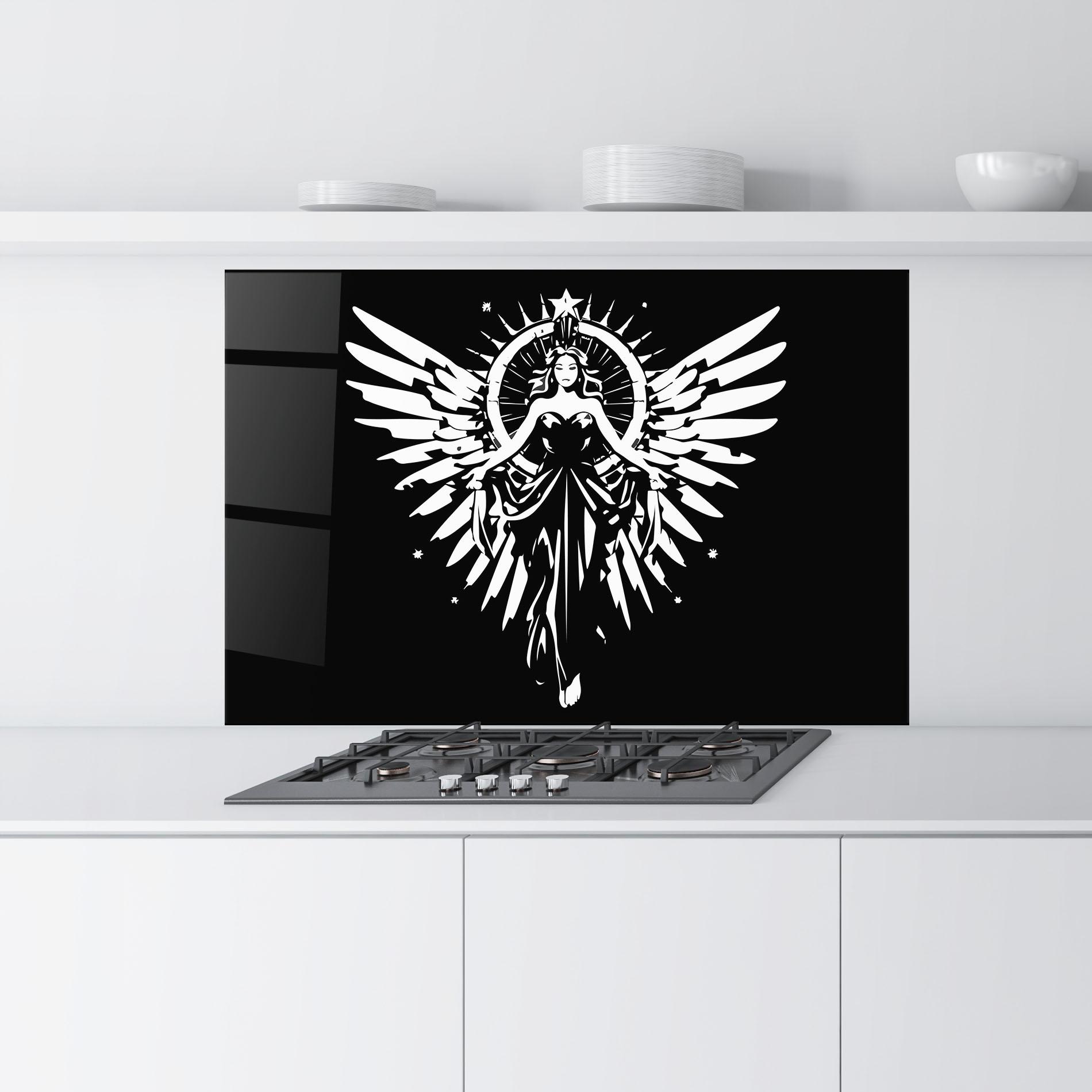 Стъклен панел за кухня Jewels Angel mockup 9