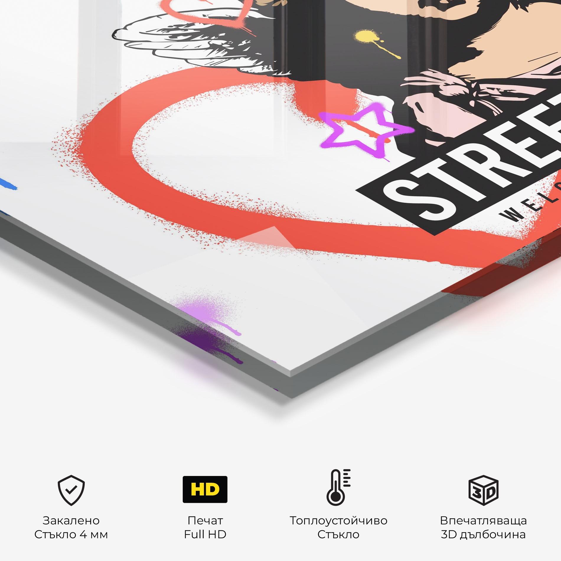 Стъклен панел за кухня Hood Angel mockup 2