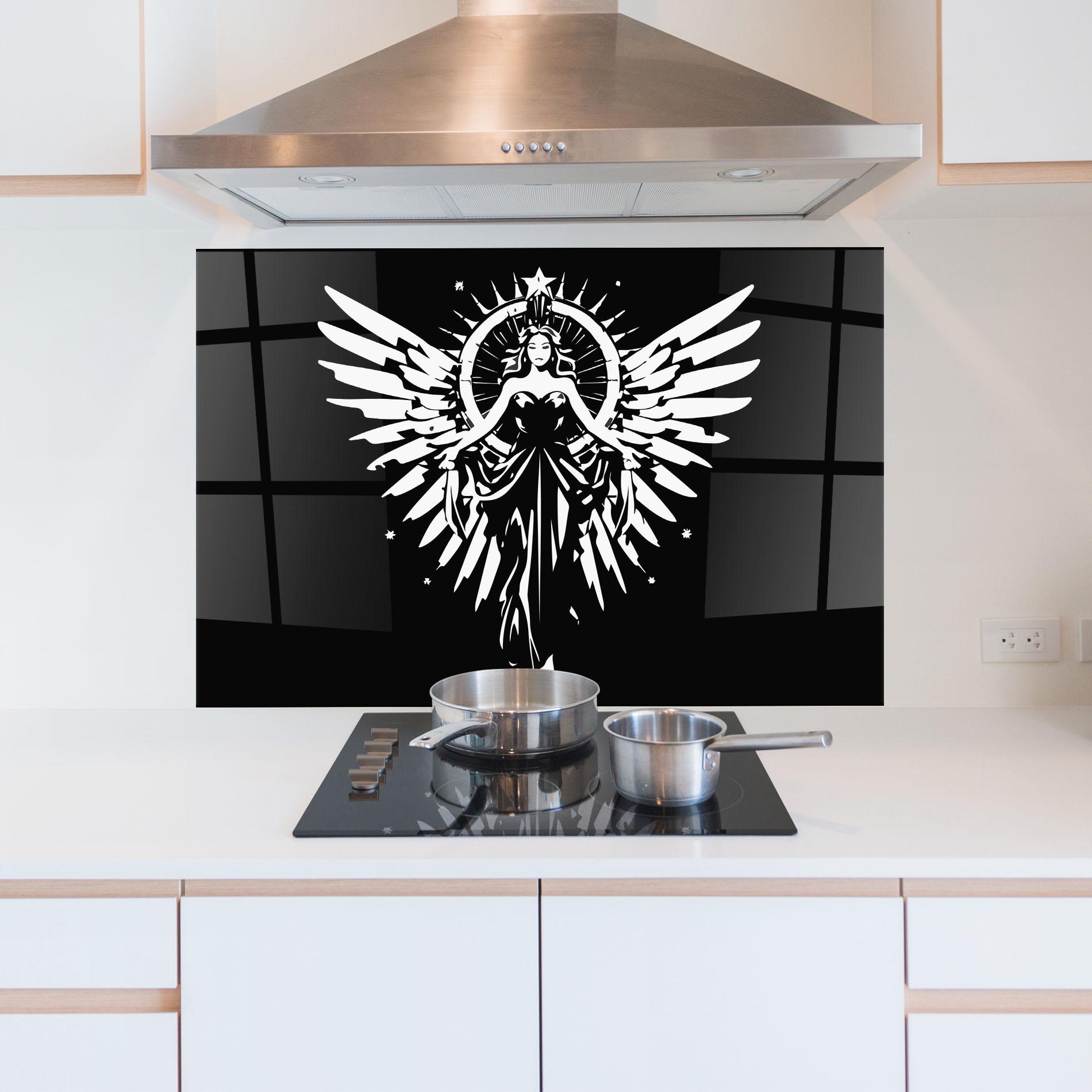 Стъклен панел за кухня Jewels Angel mockup 5