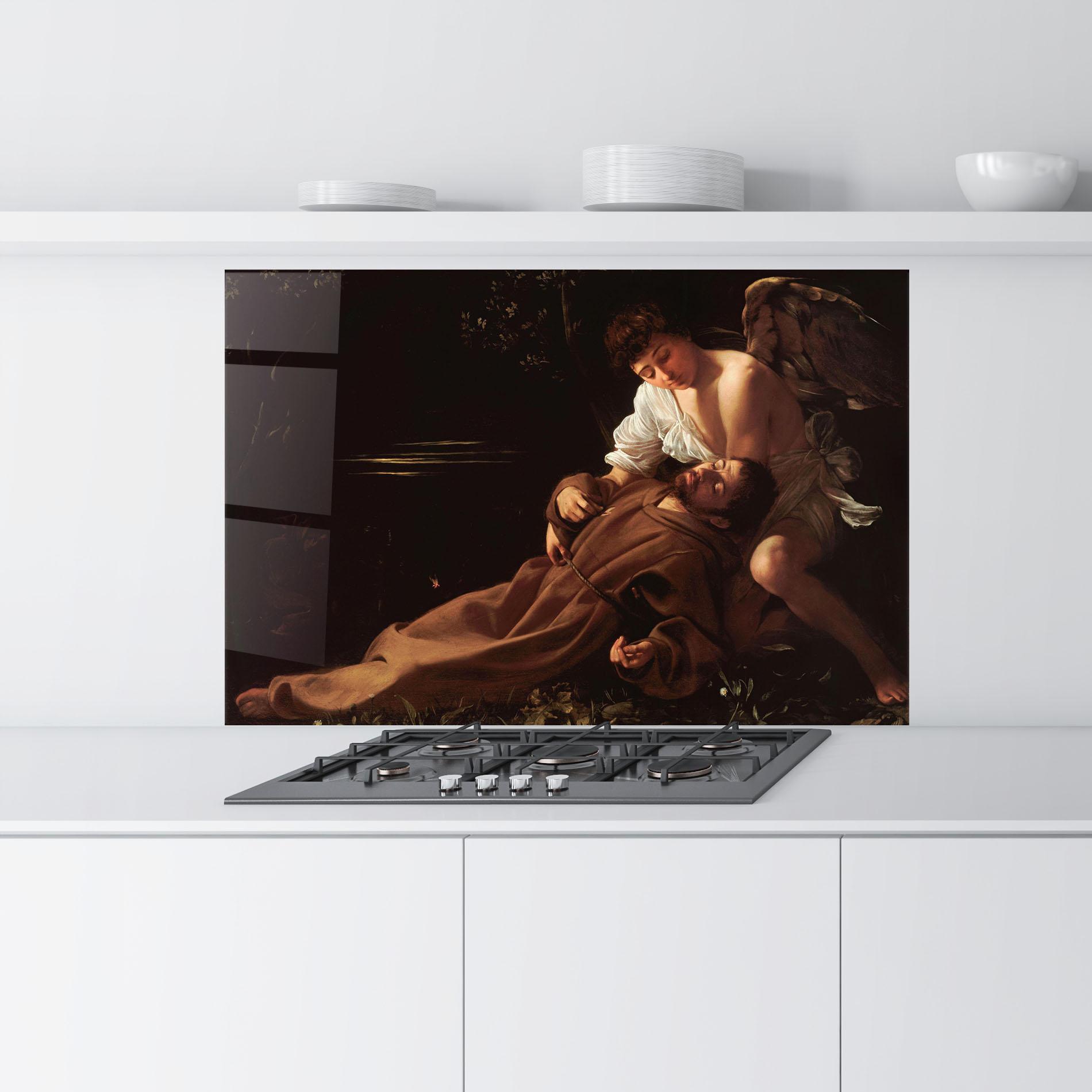 Стъклен панел за кухня Francis Of Assisi In Ecstasy mockup 9