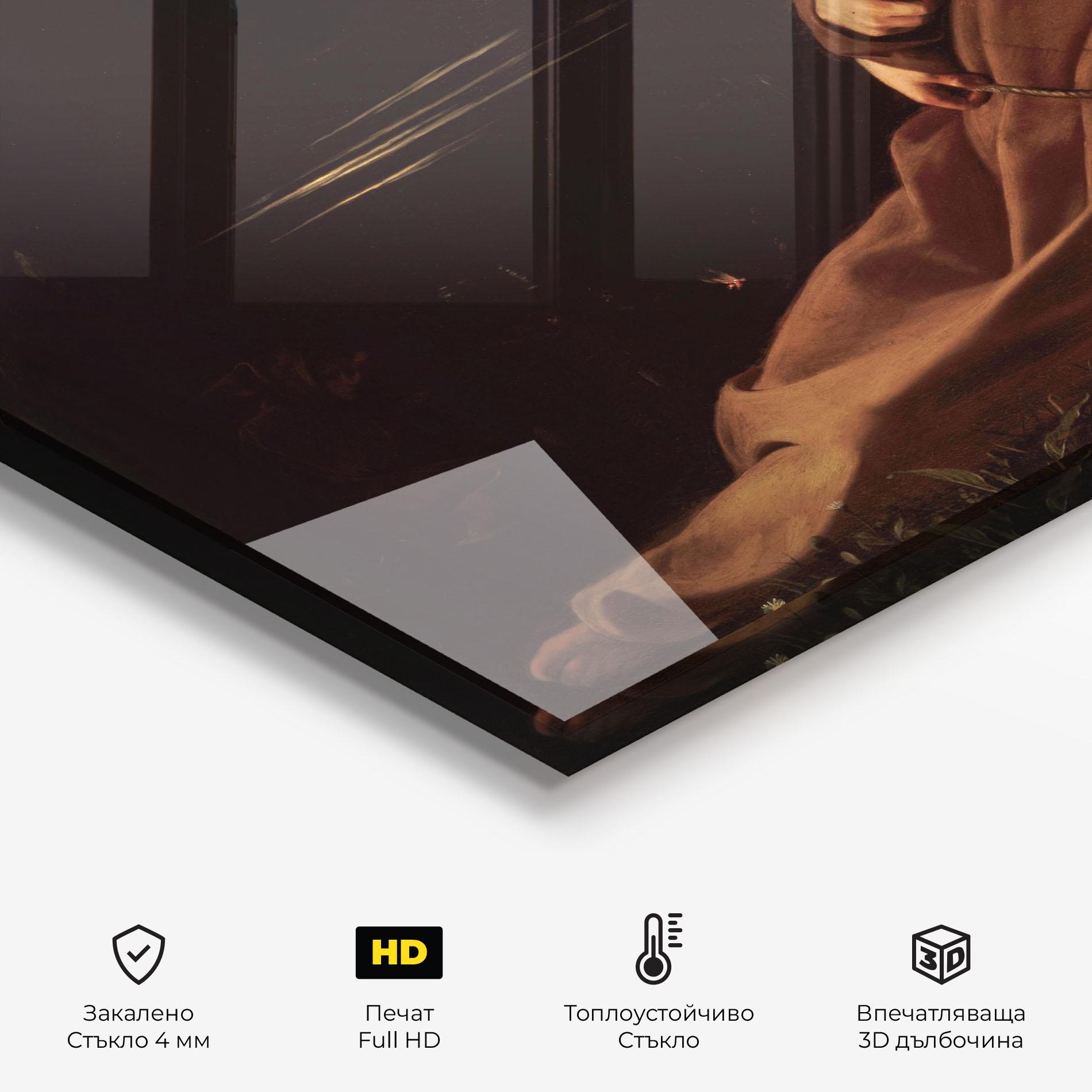 Стъклен панел за кухня Francis Of Assisi In Ecstasy mockup 2