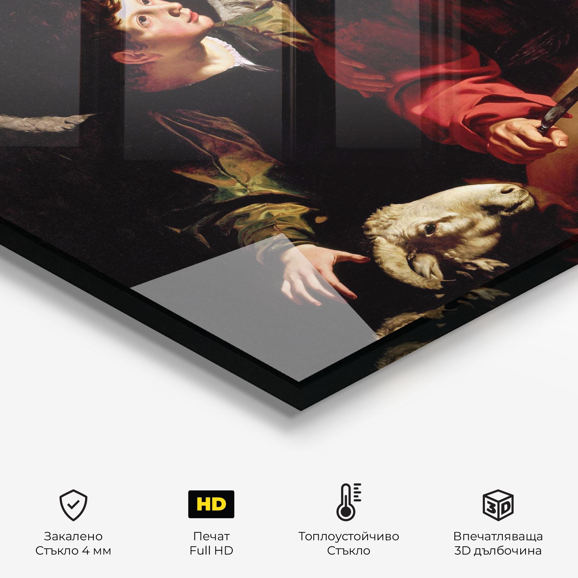 Стъклен панел за кухня Sacrifice Of Isaac mockup 2