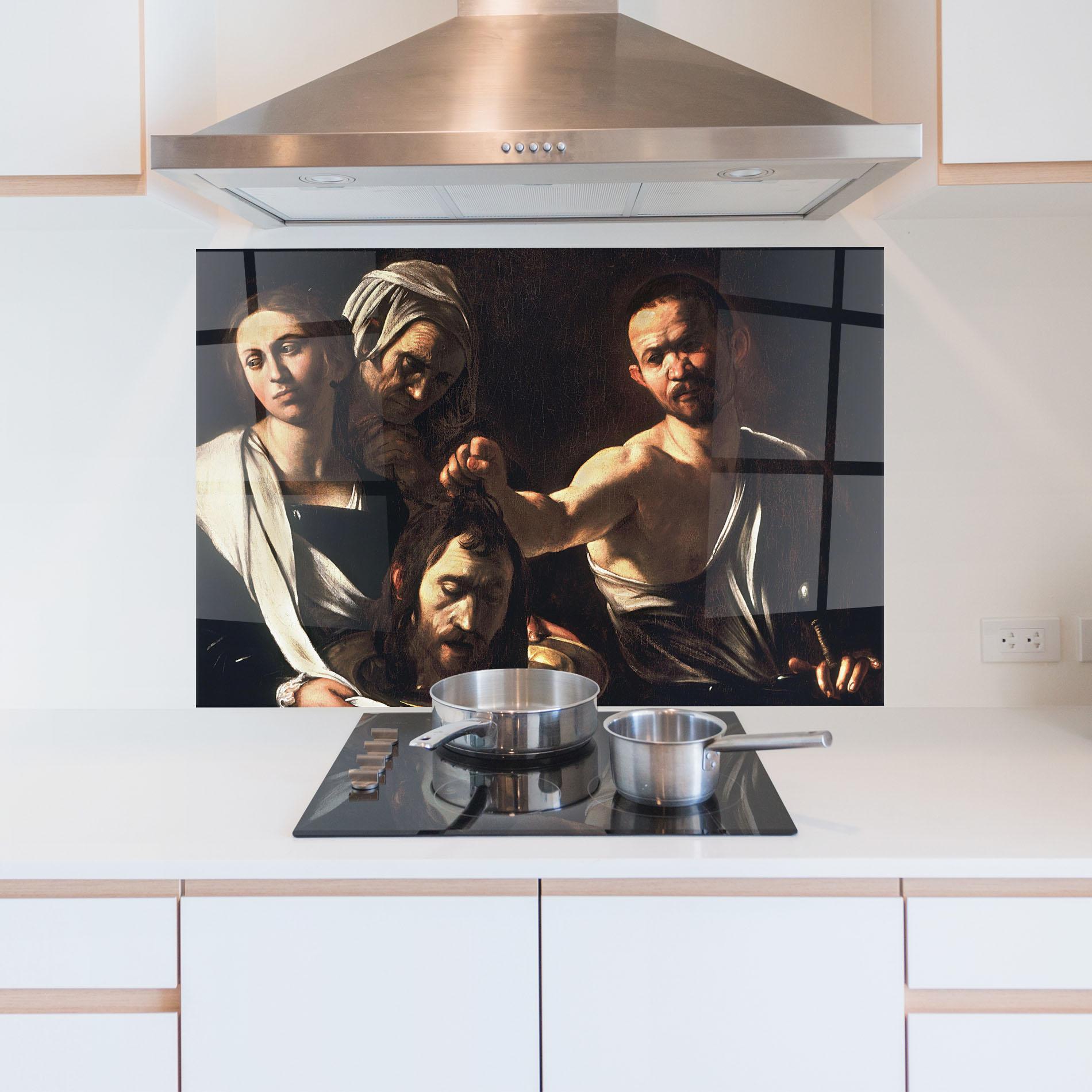 Стъклен панел за кухня Salome With The Head Of John mockup 5