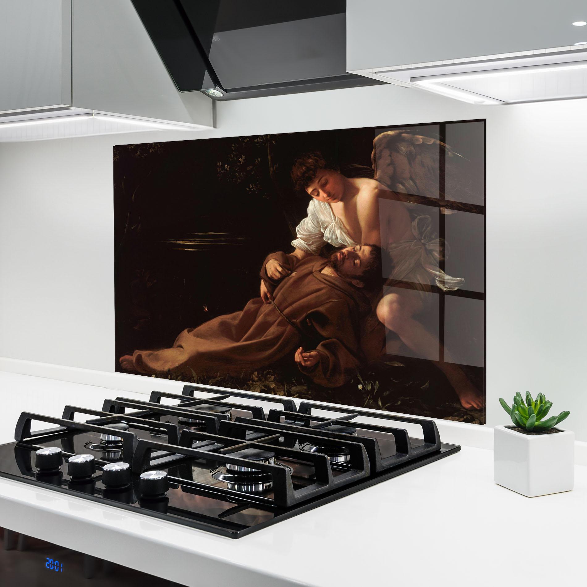 Стъклен панел за кухня Francis Of Assisi In Ecstasy mockup 6