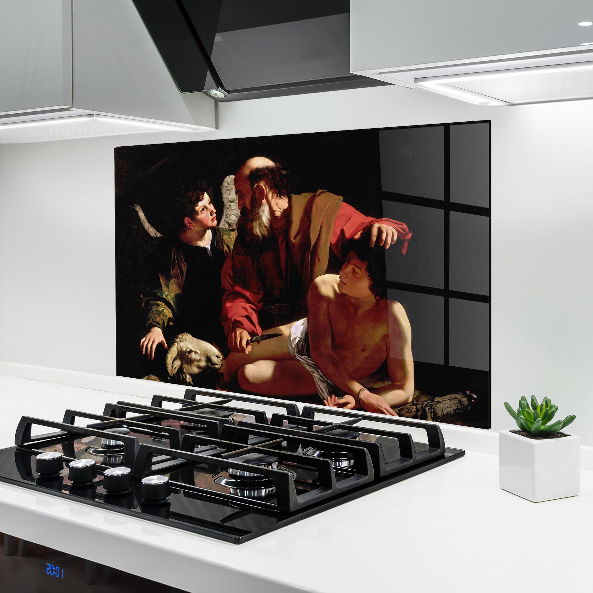 Стъклен панел за кухня Sacrifice Of Isaac mockup 6