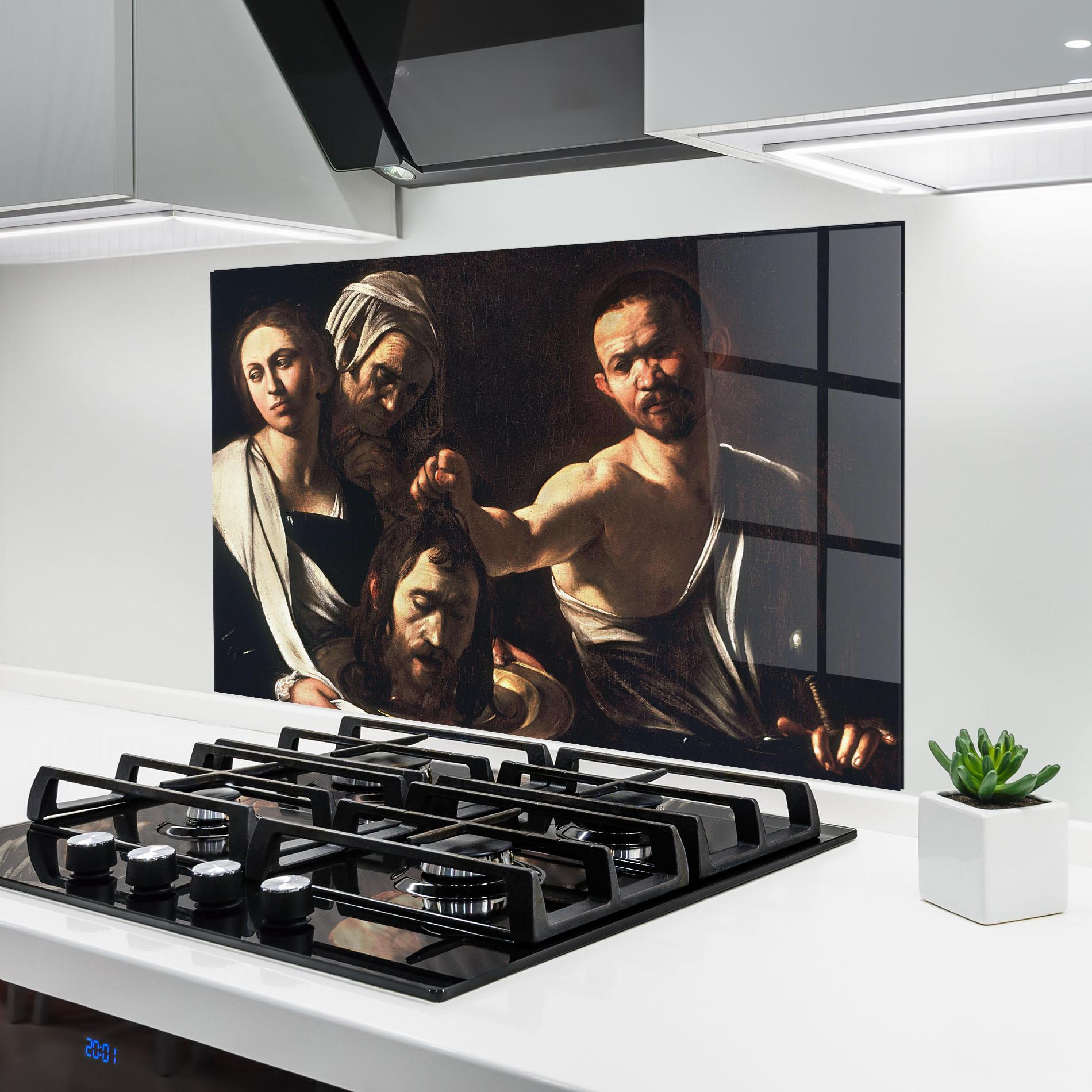 Стъклен панел за кухня Salome With The Head Of John mockup 6