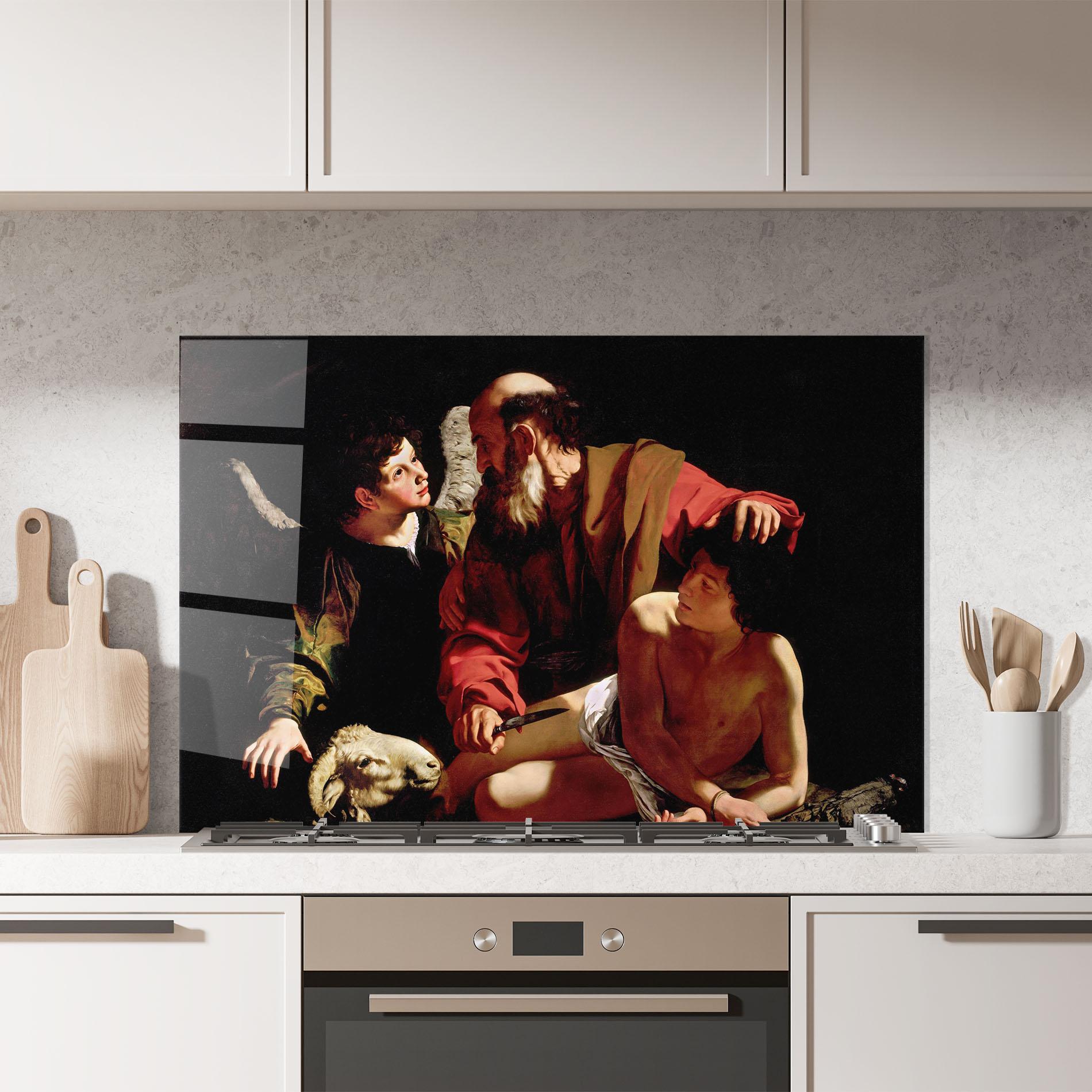 Стъклен панел за кухня Sacrifice Of Isaac mockup 7