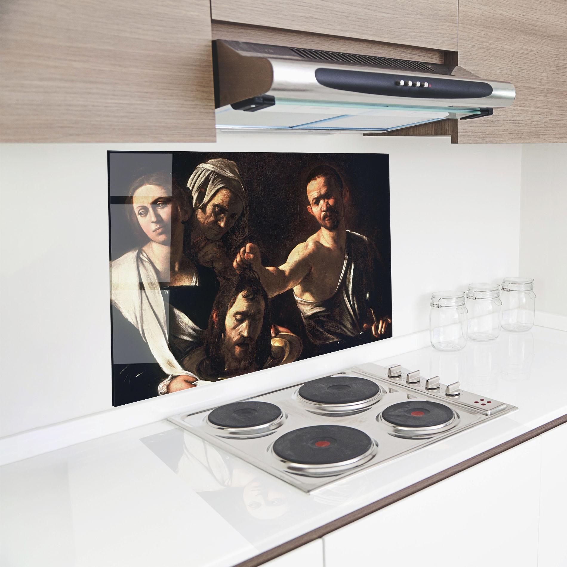 Стъклен панел за кухня Salome With The Head Of John mockup 8
