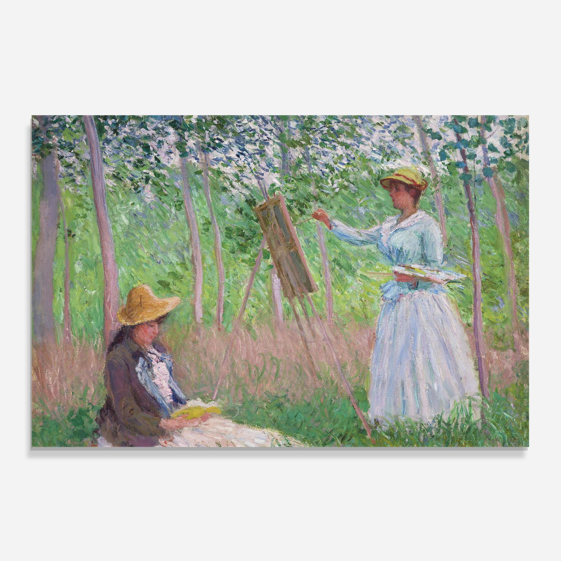 Стъклен панел за кухня In The Woods At Giverny mockup 0