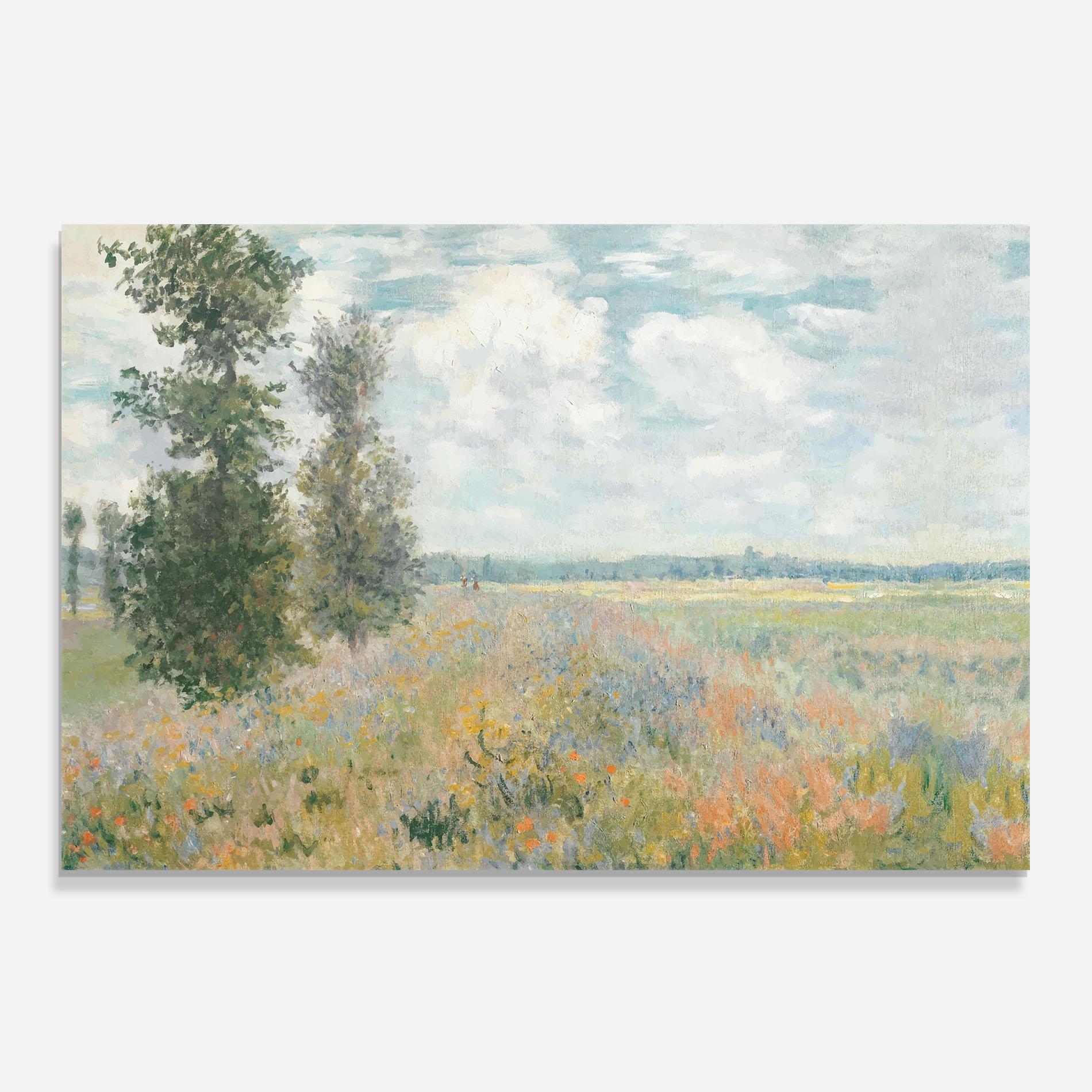 Стъклен панел за кухня Monet's Landscape Background mockup 0