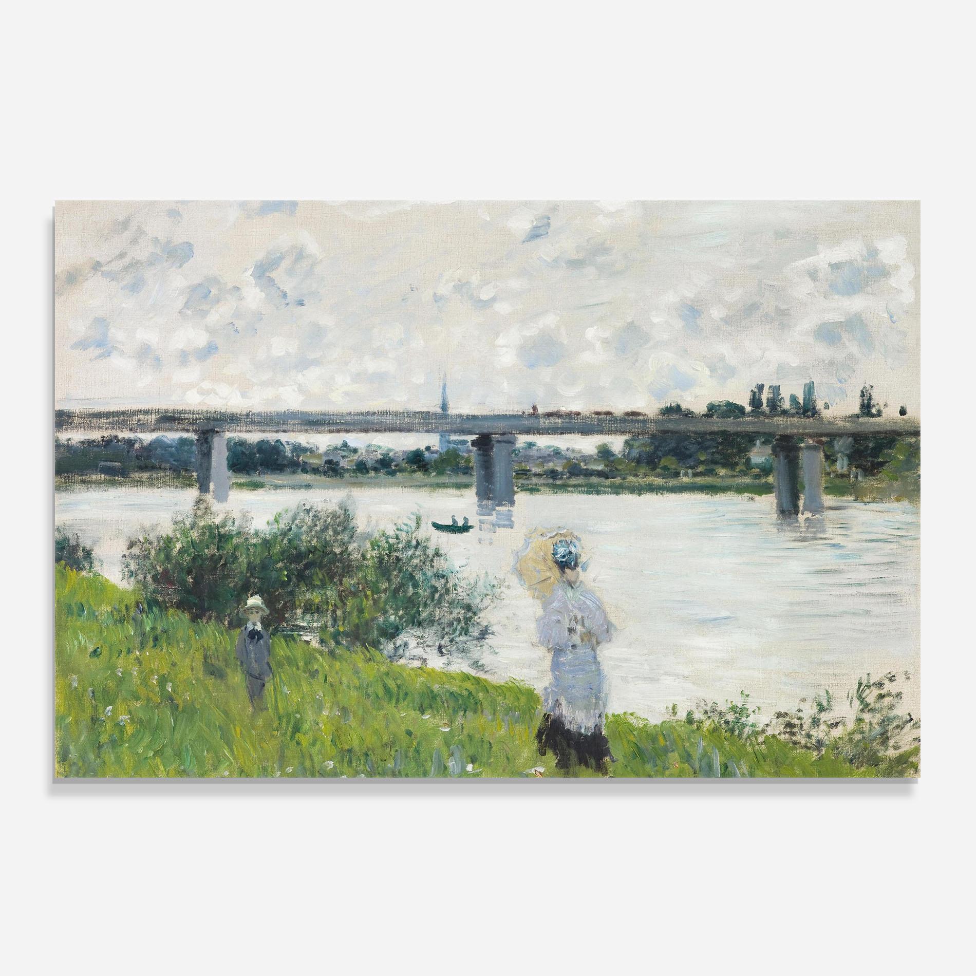 Стъклен панел за кухня Promenade Railroad Bridge mockup 0