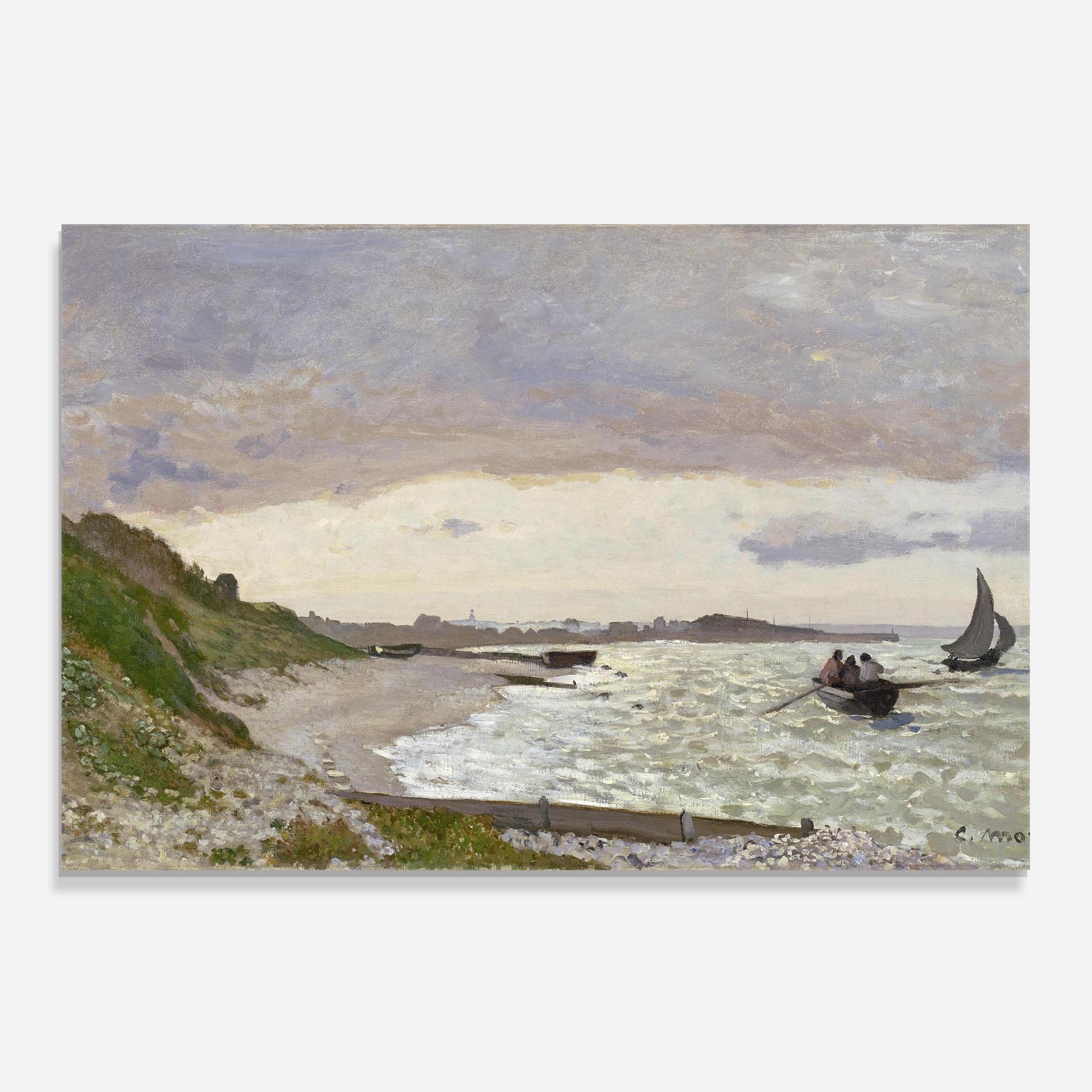 Стъклен панел за кухня Seashore At Sainte Adresse mockup 0