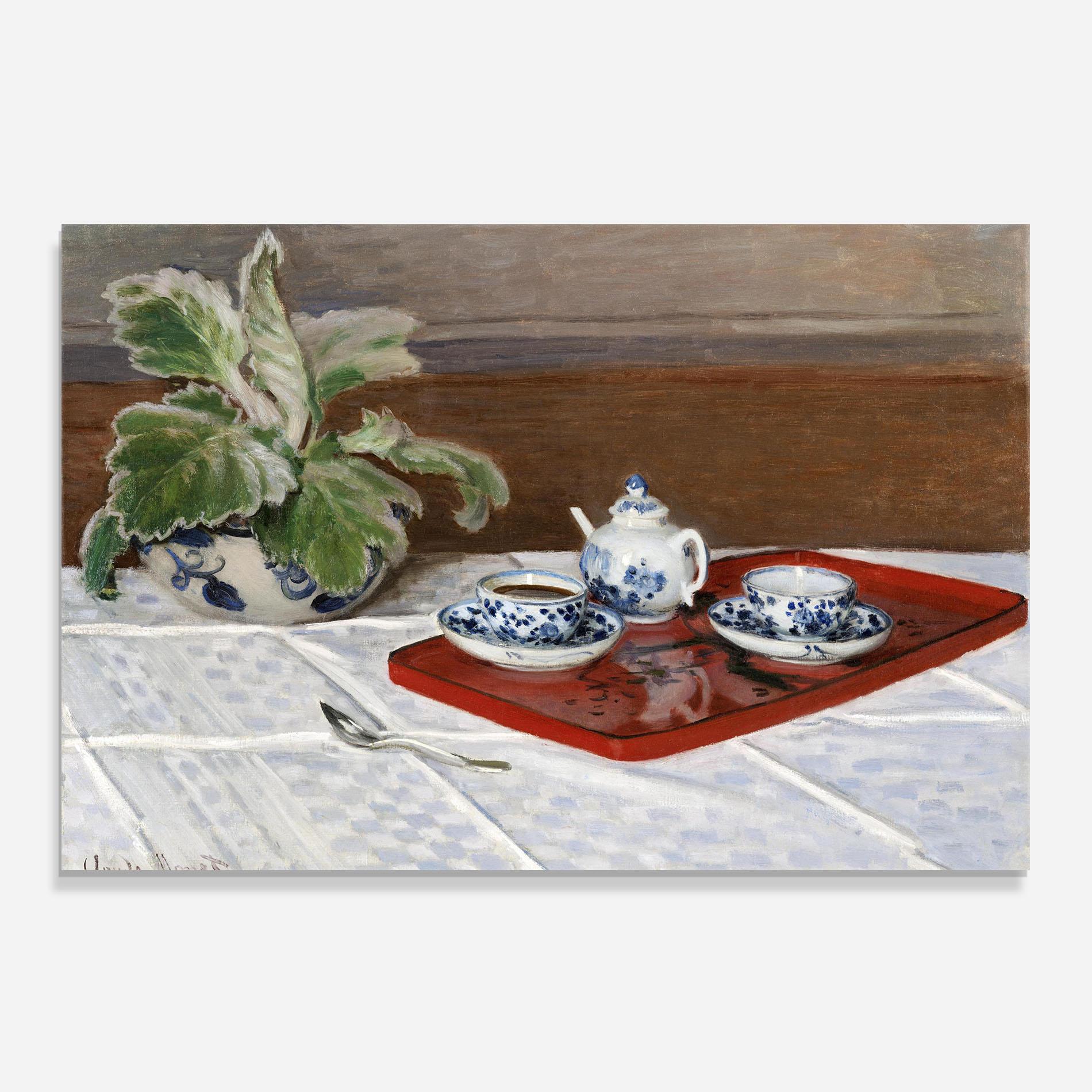 Стъклен панел за кухня Tea Service mockup 0