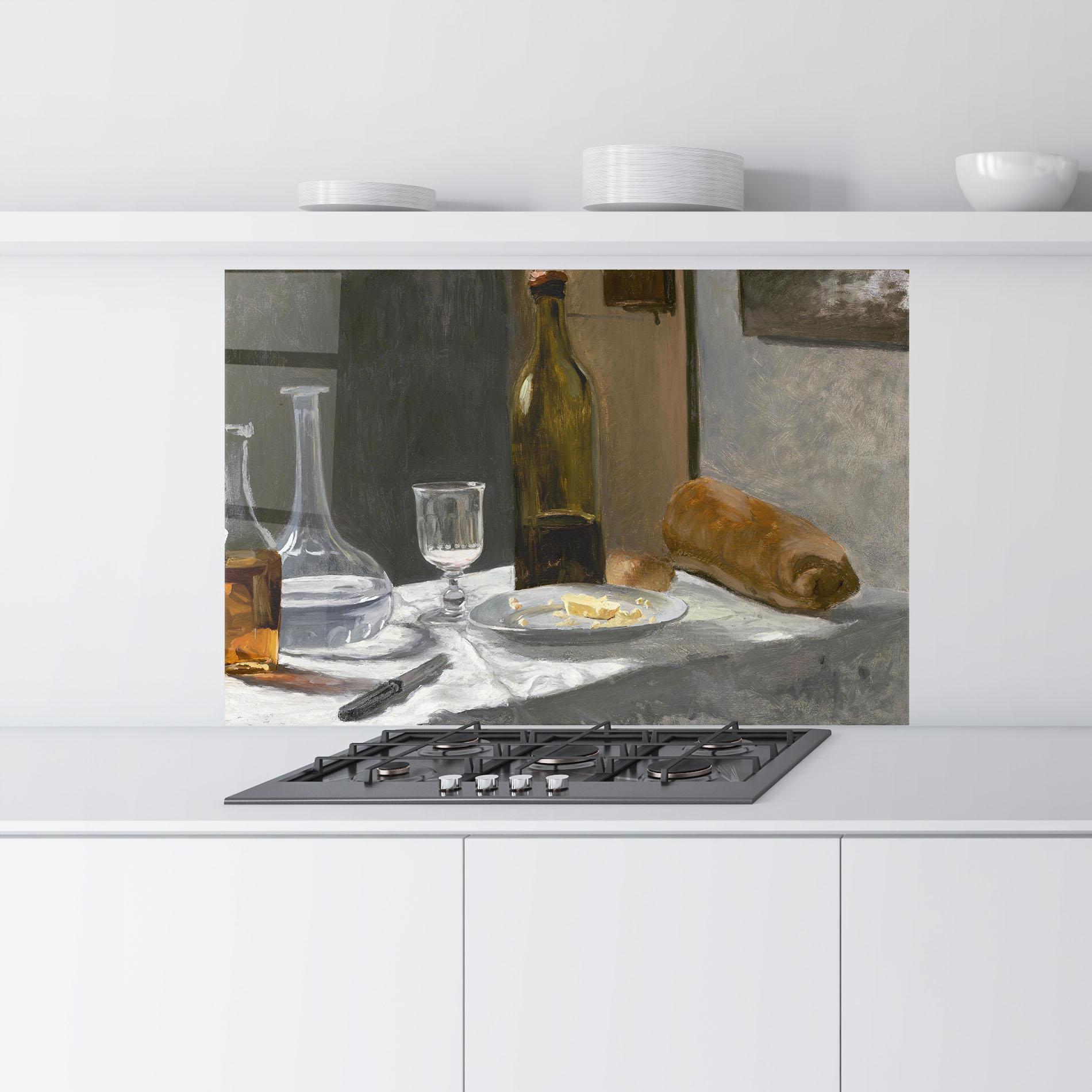 Стъклен панел за кухня Still Life With Bottle mockup 9