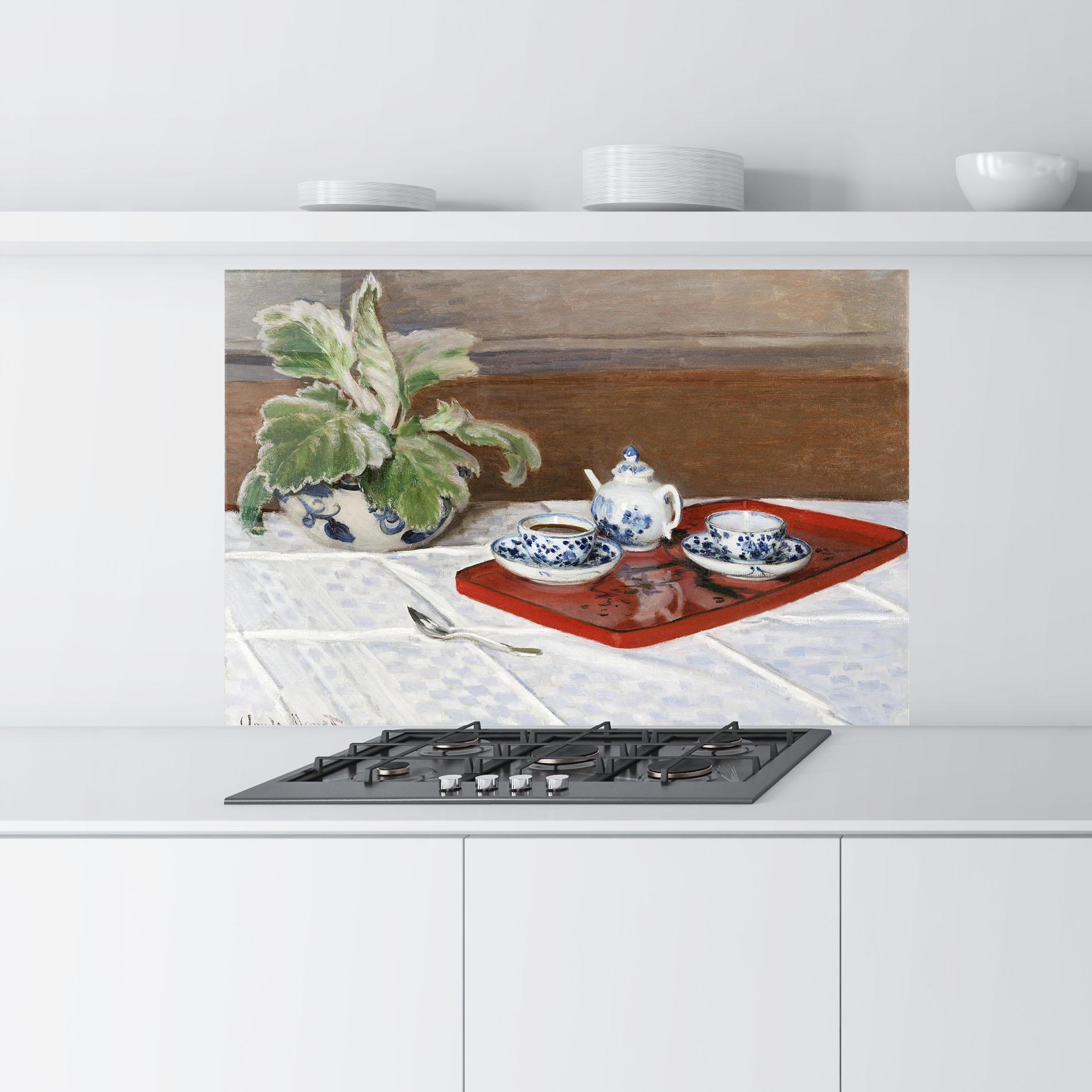 Стъклен панел за кухня Tea Service mockup 9