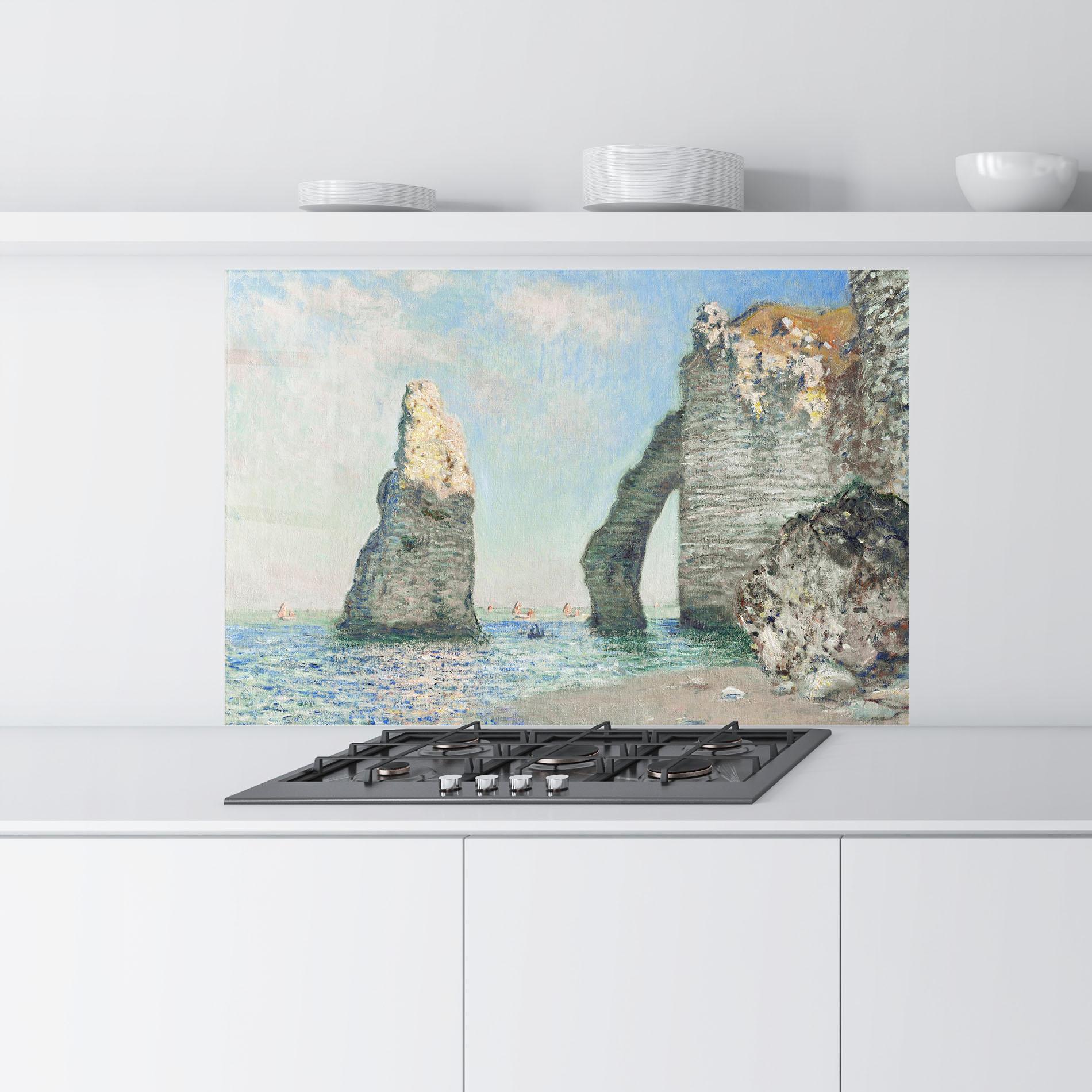 Стъклен панел за кухня The Cliffs At Etretat mockup 9
