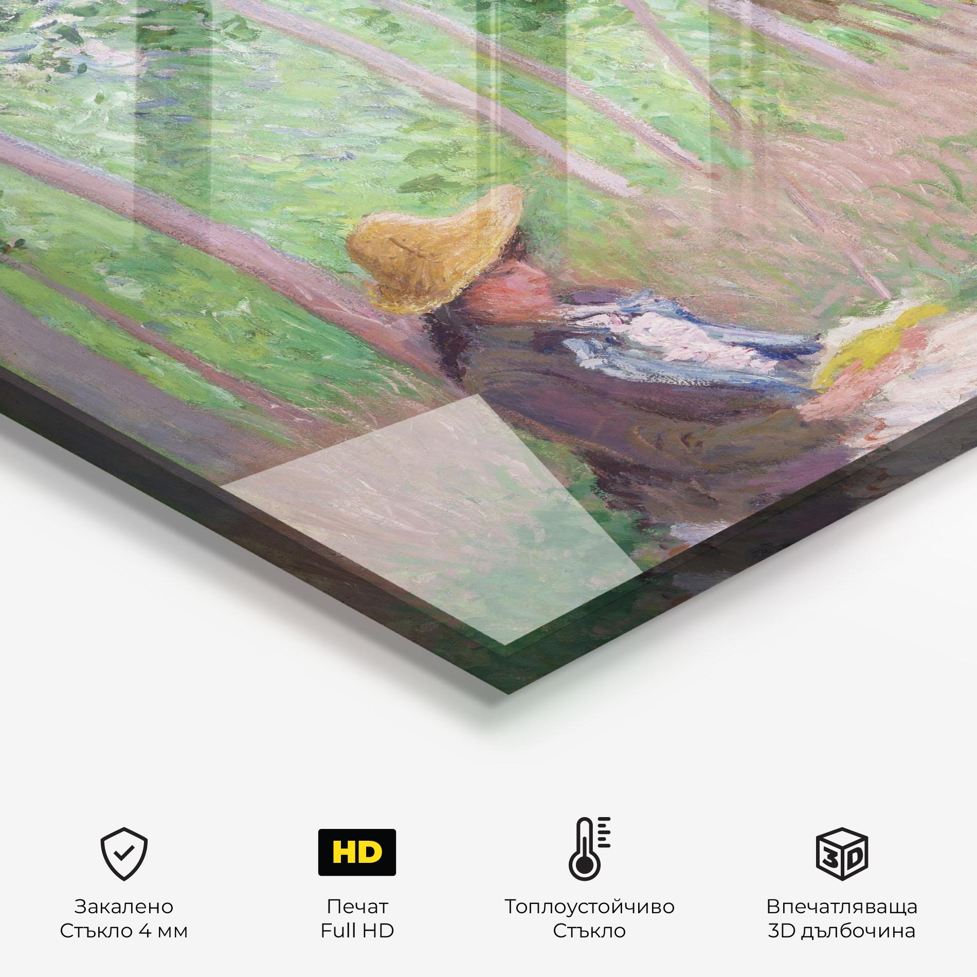 Стъклен панел за кухня In The Woods At Giverny mockup 2