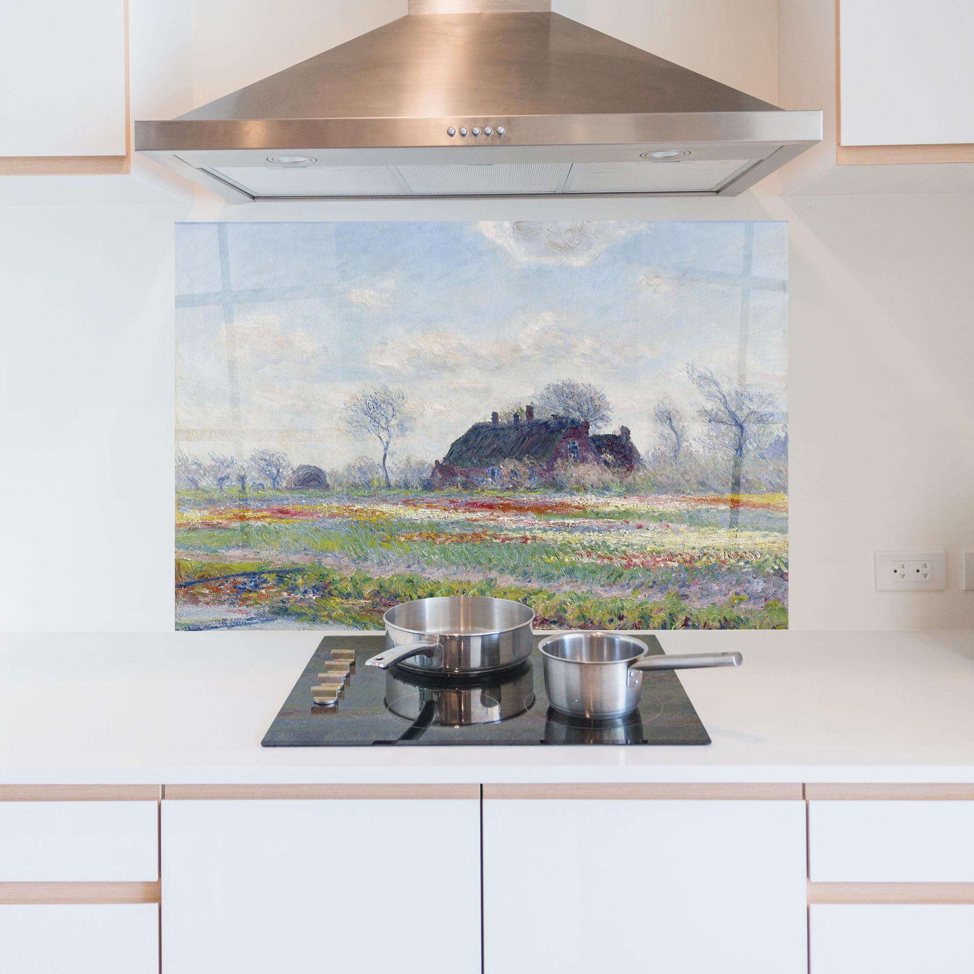 Стъклен панел за кухня Tulip Fields At Sassenheim mockup 5