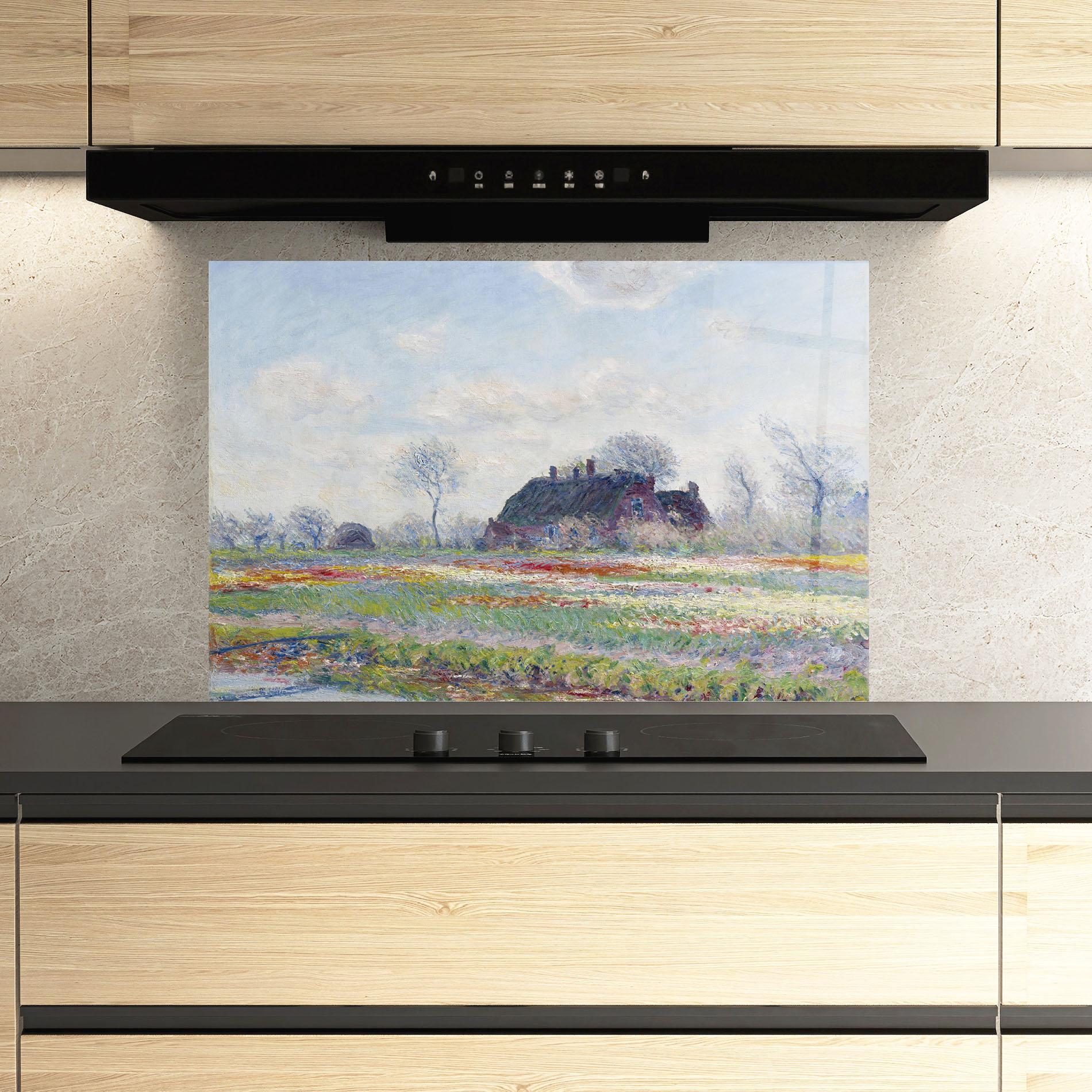 Стъклен панел за кухня Tulip Fields At Sassenheim mockup 3