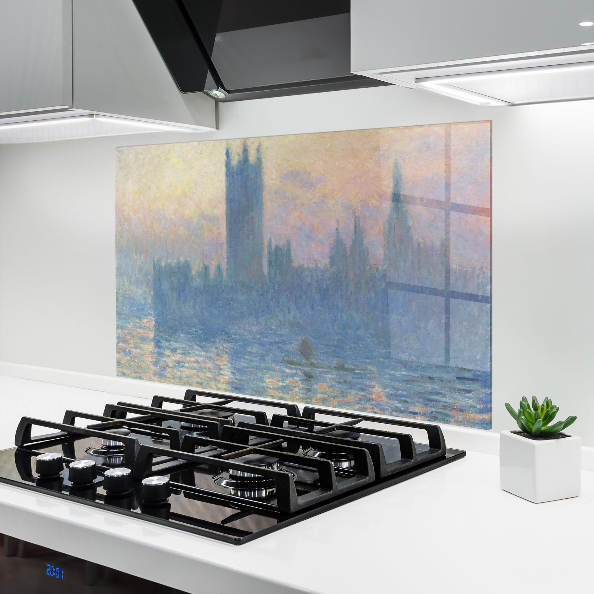 Стъклен панел за кухня Houses Of Parliament mockup 6