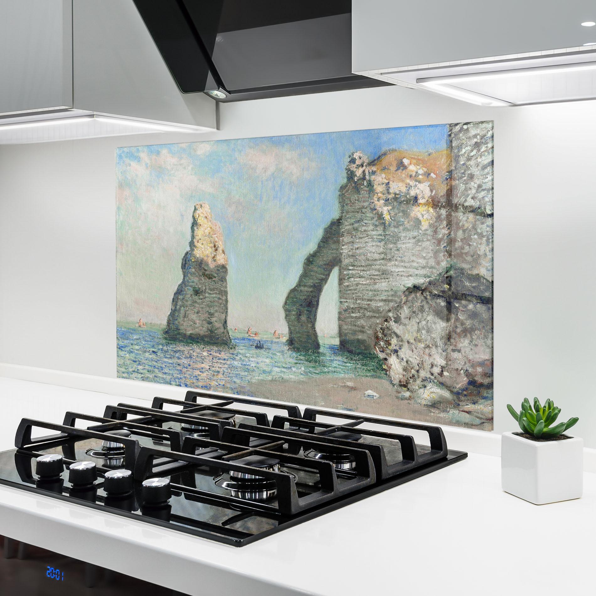 Стъклен панел за кухня The Cliffs At Etretat mockup 6
