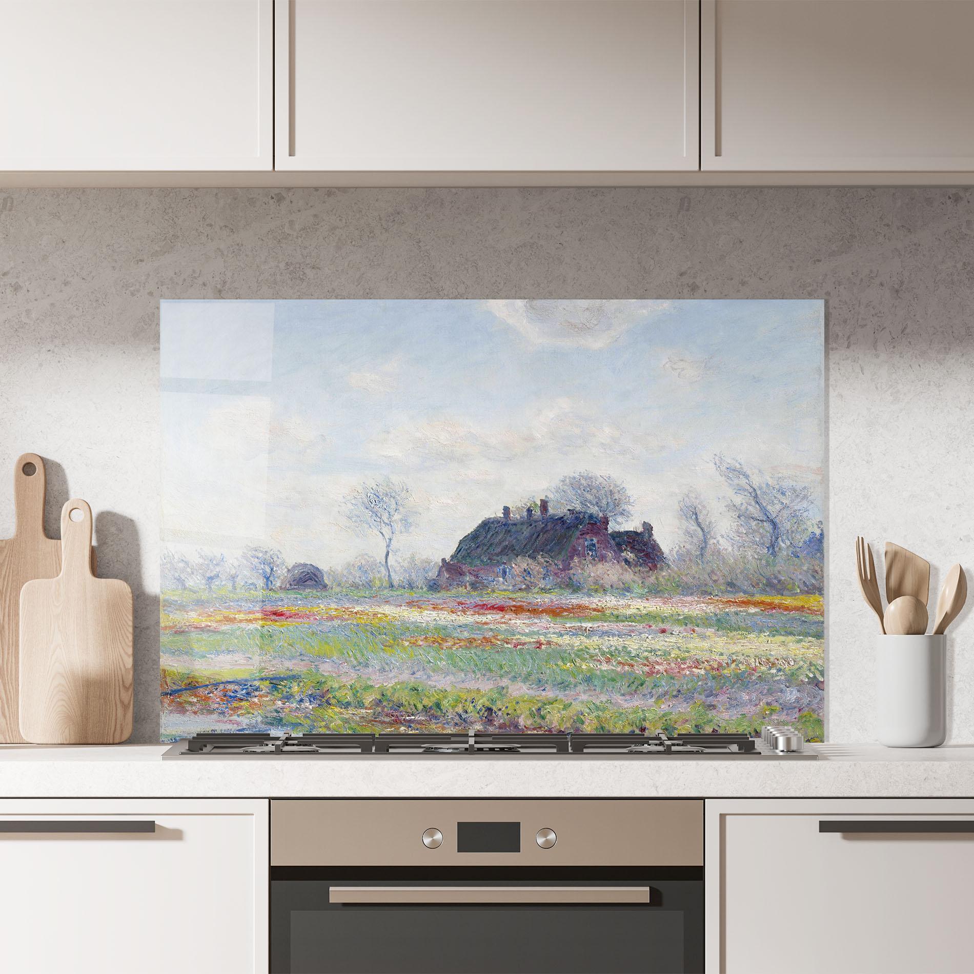 Стъклен панел за кухня Tulip Fields At Sassenheim mockup 7