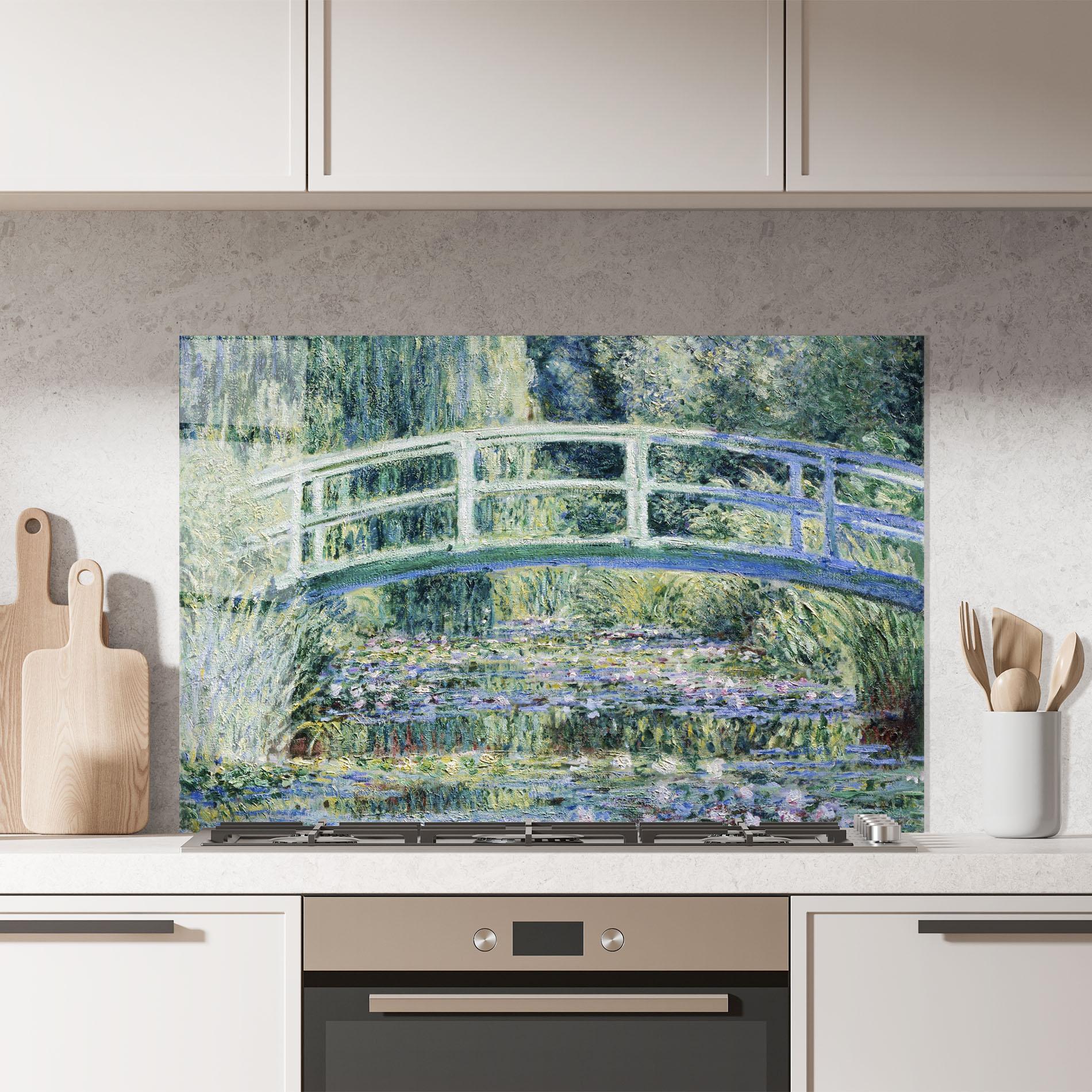 Стъклен панел за кухня Water Lilies mockup 7