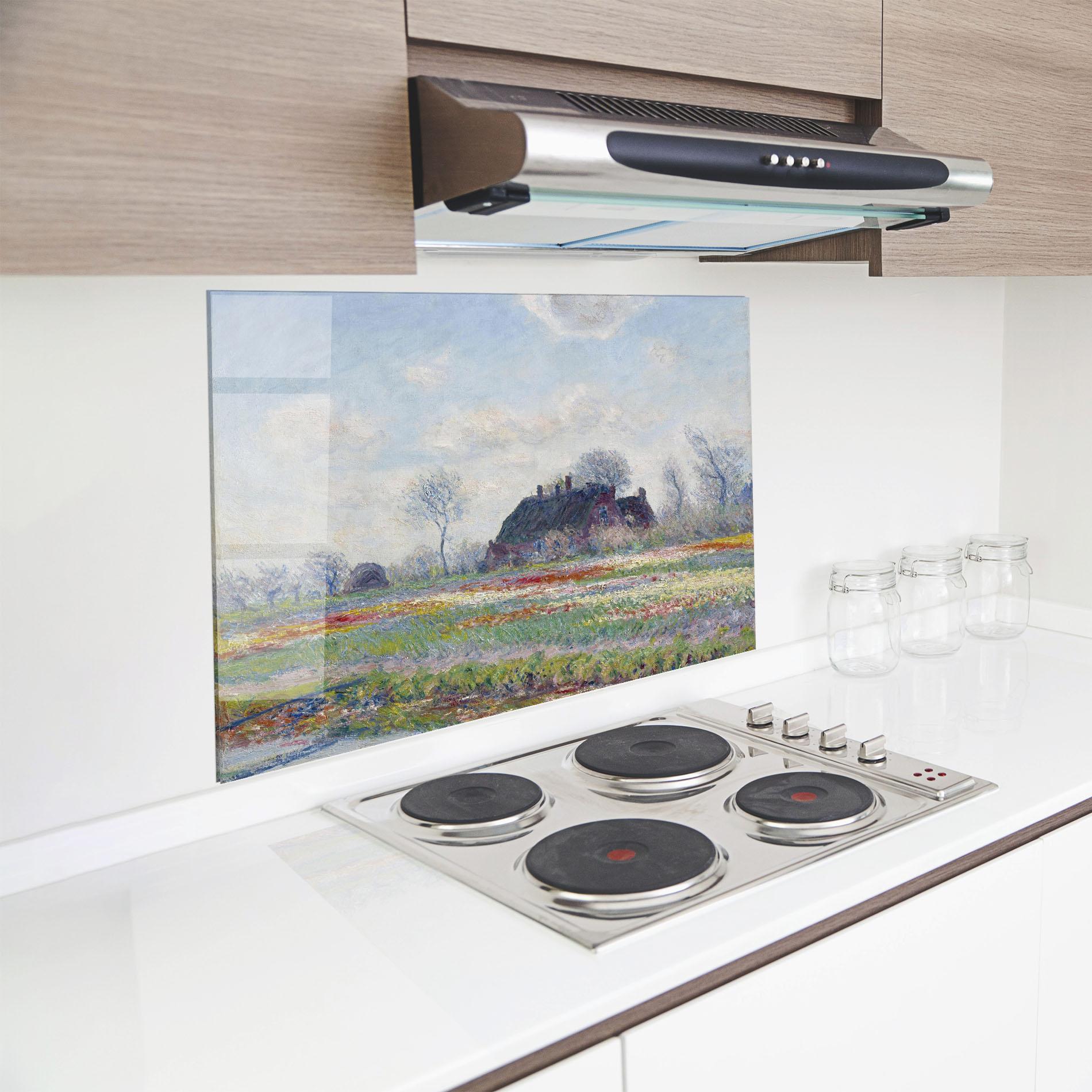 Стъклен панел за кухня Tulip Fields At Sassenheim mockup 8