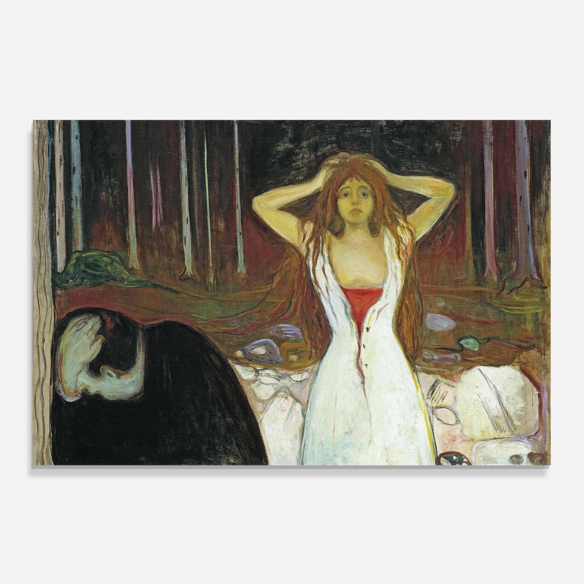 Стъклен панел за кухня Ashes mockup 0